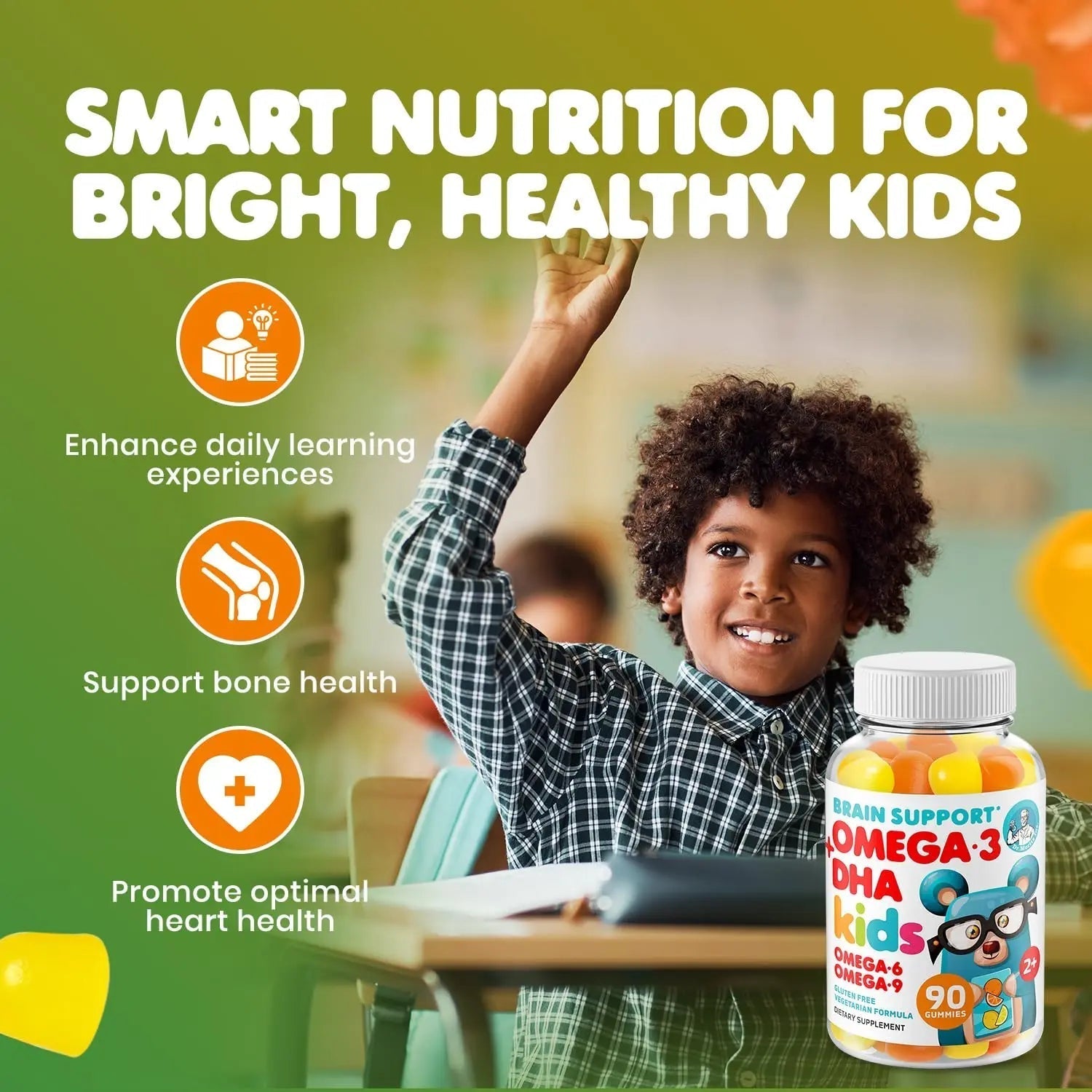 DR. MORITZ Omega 3 Gummies (90 Count) and Kids Multivitamin Gummies Bundle (60 Count) - for Daily Health Support - Vegan DHA Omega 3 for Kids DR. MORITZ uk supplements