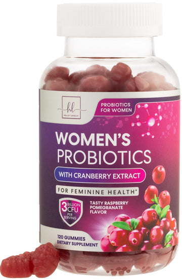 Probiotics for Women + Cranberry - 3 Billion CFU Guaranteed & 6 Vegan Strains for Women's Hello Lovely! uk supplements
