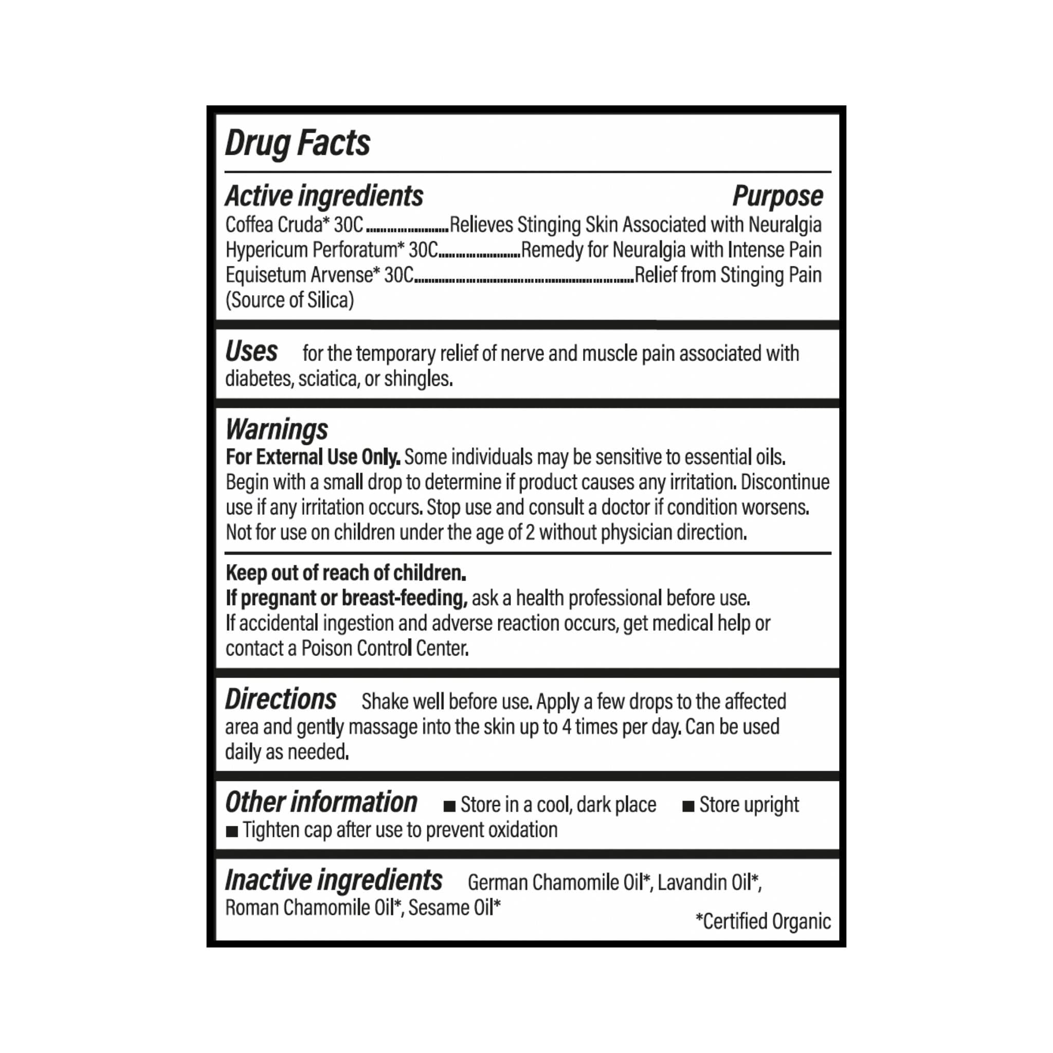 Forces of Nature Nerve Pain Management, Organic Topical Relief for Neuropathy & Nerve Discomfort, Homeopathic Medicine Supports Relief from Shooting Pains for Back, Hands, Legs and Feet, .37 fl oz Forces of Nature uk supplements