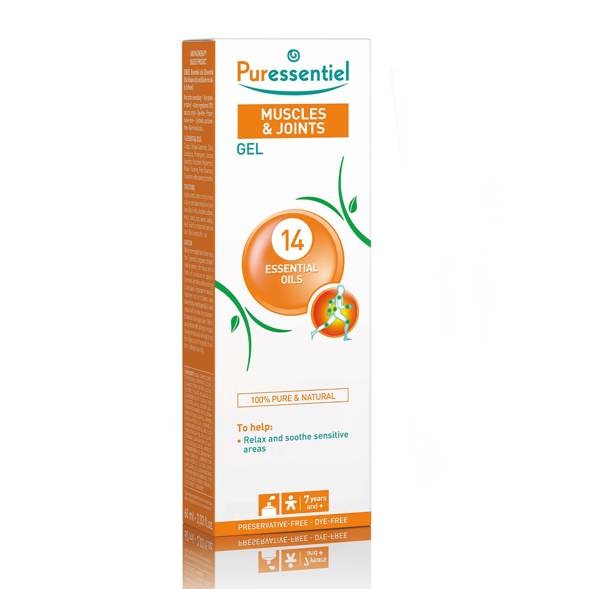 Puressentiel Muscles and Joints Gel - Soothing Gel for Muscle Relief and Knee Relief - Cooling Gel for Foot Relief - Back Gel - 2.02 oz Puressentiel uk supplements