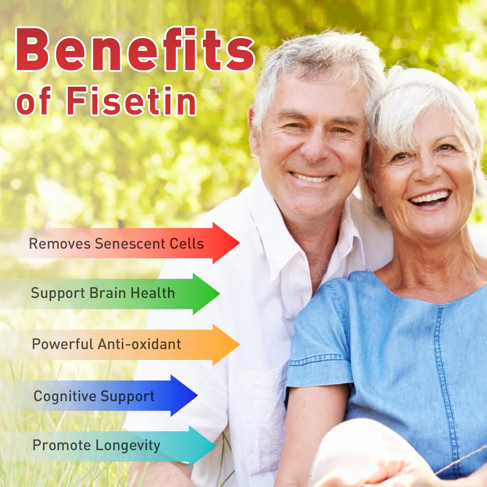 Uarcool Fisetin Supplement 2000mg for Healthy Aging and Longevity, Skin Health, Brain - Soy Free, Vegetarian - 60 Softgels Uarcool uk supplements