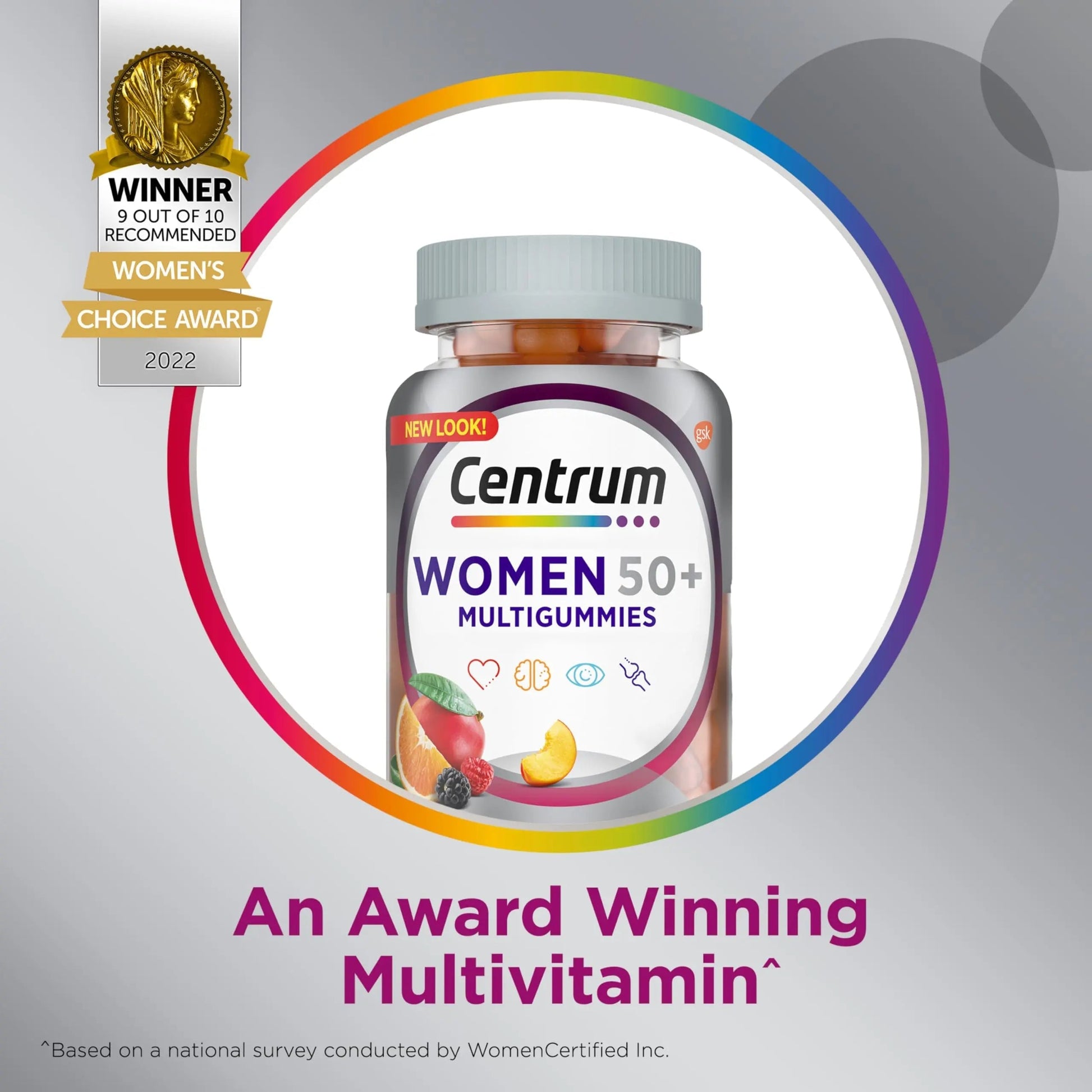 Centrum MultiGummies for Women 50 Plus, Multivitamin/Multimineral Supplement with Vitamins D3, E, B6, and B12 Centrum uk supplements