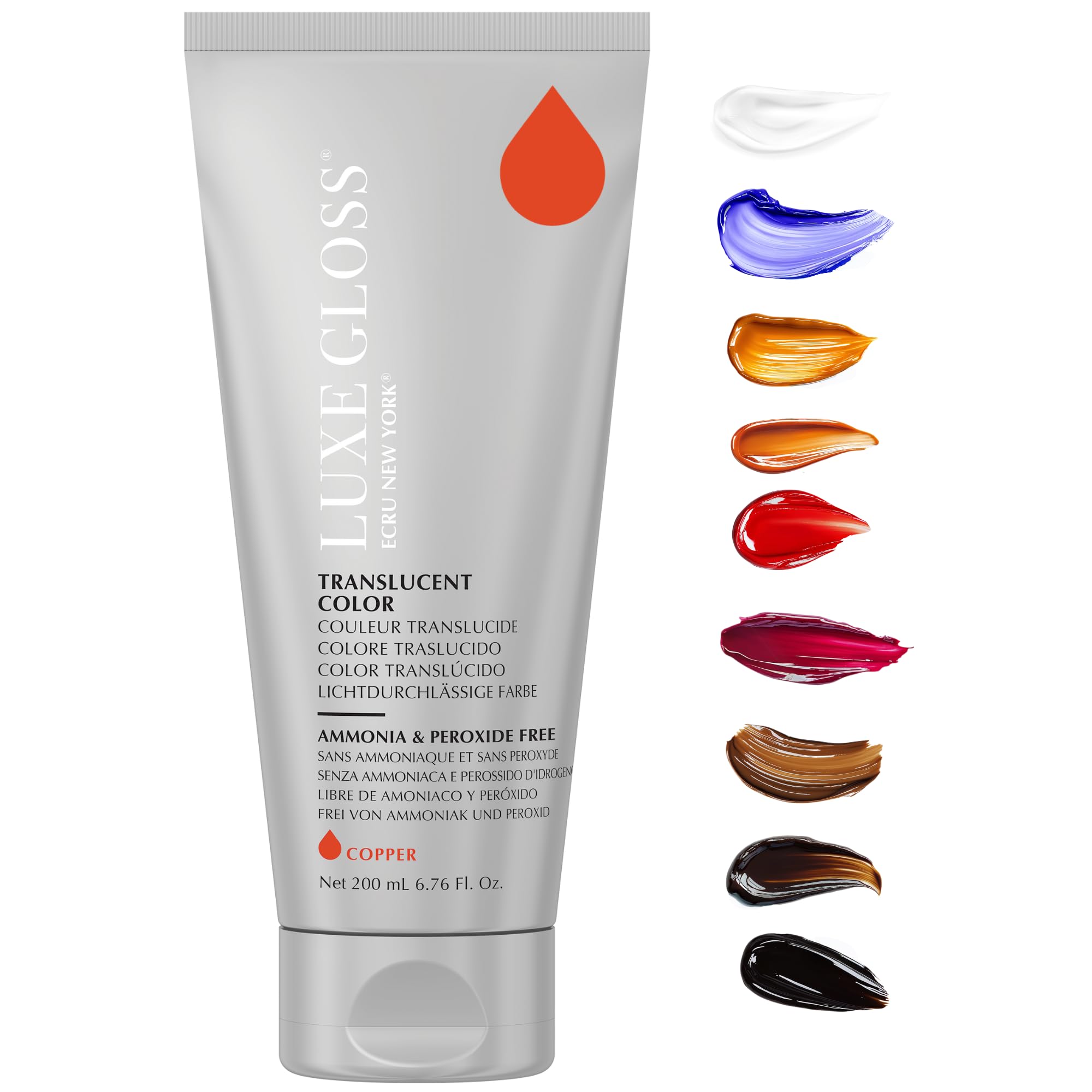 ECRU New York LUXE GLOSS Hair Gloss for Enhanced Color and Glass-Like Shine, Copper Ecru New York uk supplements