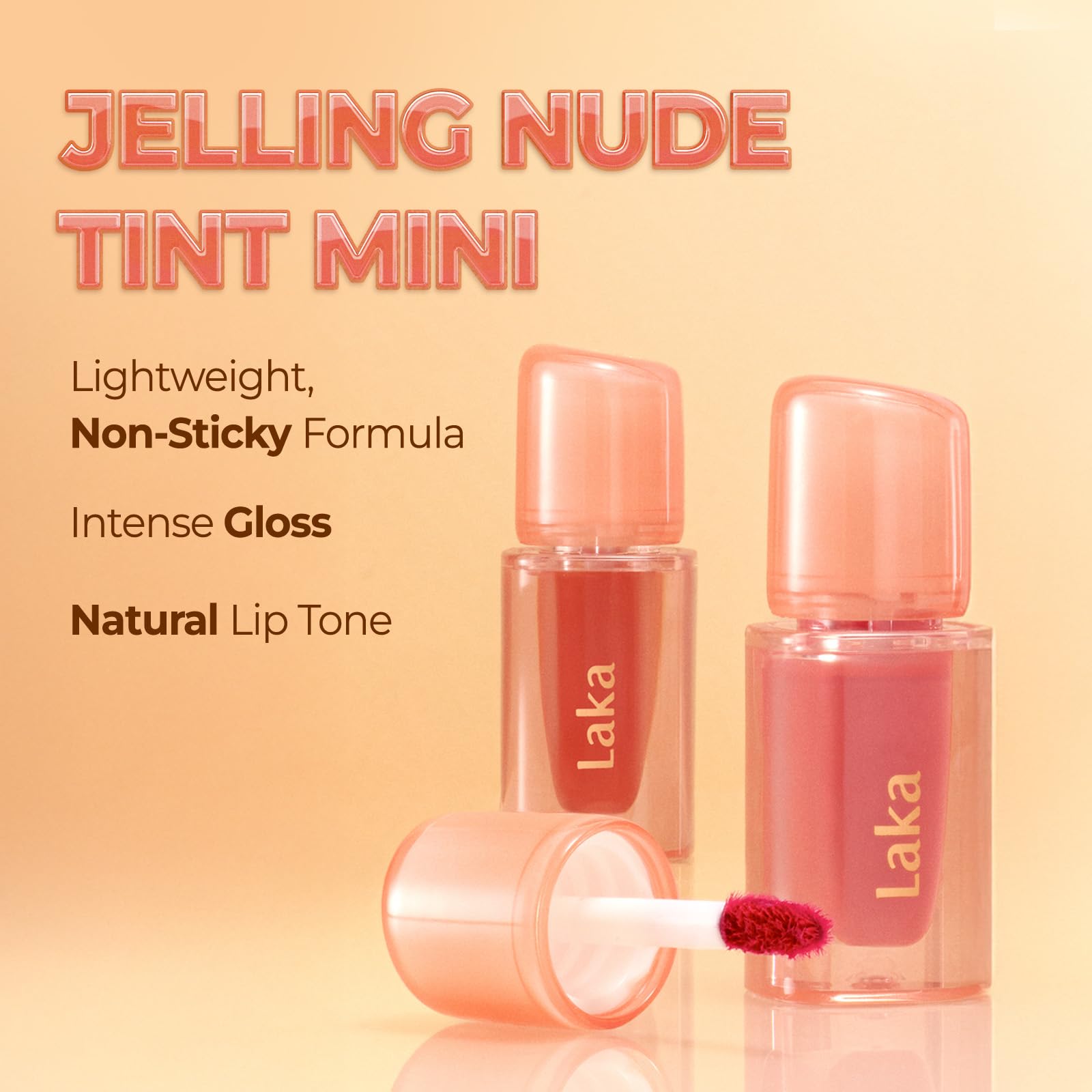 Laka Jelling Nude Gloss, Sheer Hydrating Lip Oil with No Stain, Non-Sticky, Nourishing Gloss for a Glowy Look, K-Beauty (#301 Figring, 1.9g/0.07oz) Laka uk supplements