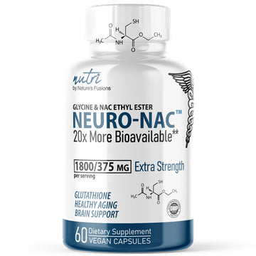 Neuro NAC Supplement 375mg Extra Strength with 1800mg Glycine - N-Acetyl Cysteine Nature's Fusions uk supplements