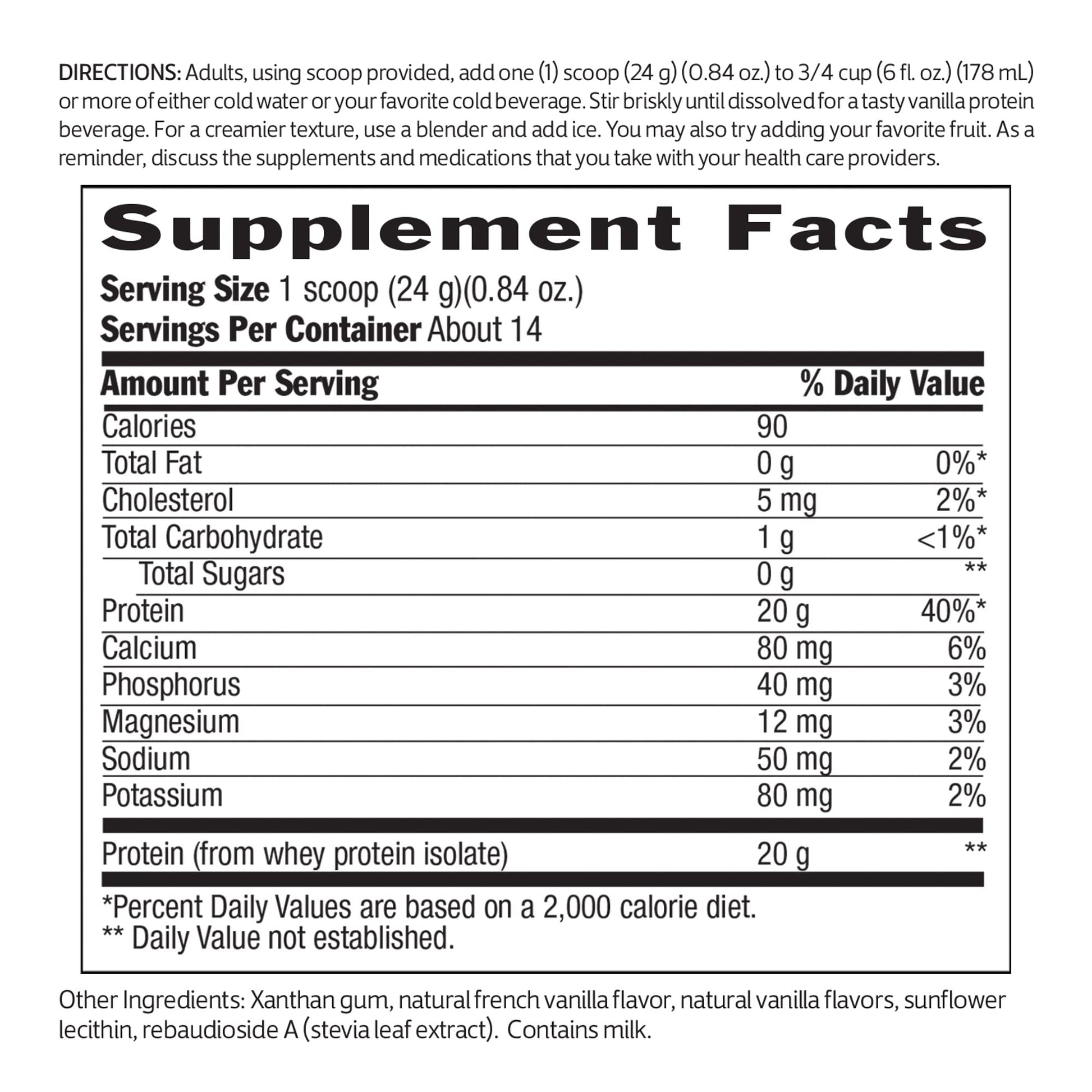 Biochem 100% Whey Sugar-Free Vanilla 20g, 11.8oz, Certified Vegetarian, Certified Gluten Biochem uk supplements