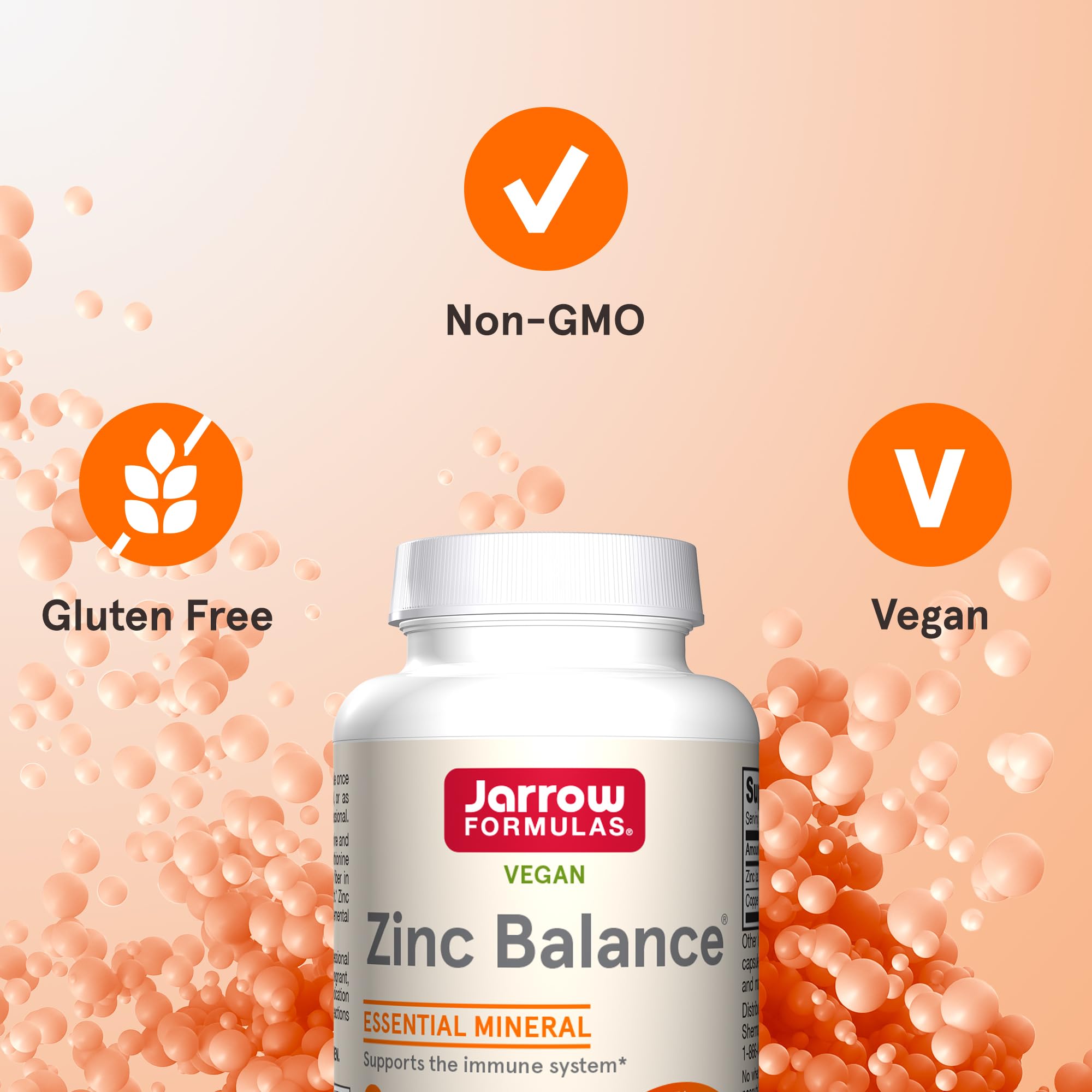 Jarrow Formulas Zinc Balance 15 mg - 100 Servings (Veggie Caps) - Zinc with Copper - Essential Minerals for Immune System Support - Immune Support Supplement - Gluten Free Copper Supplement, Vegan Jarrow Formulas uk supplements