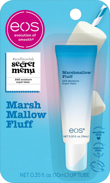 eos 24H Moisture Super Balm - Marshmallow Fluff, Lip mask, Moisturizing, Lip Treatment, Limited-Edition Skincare, 0.35 fl oz eos uk supplements