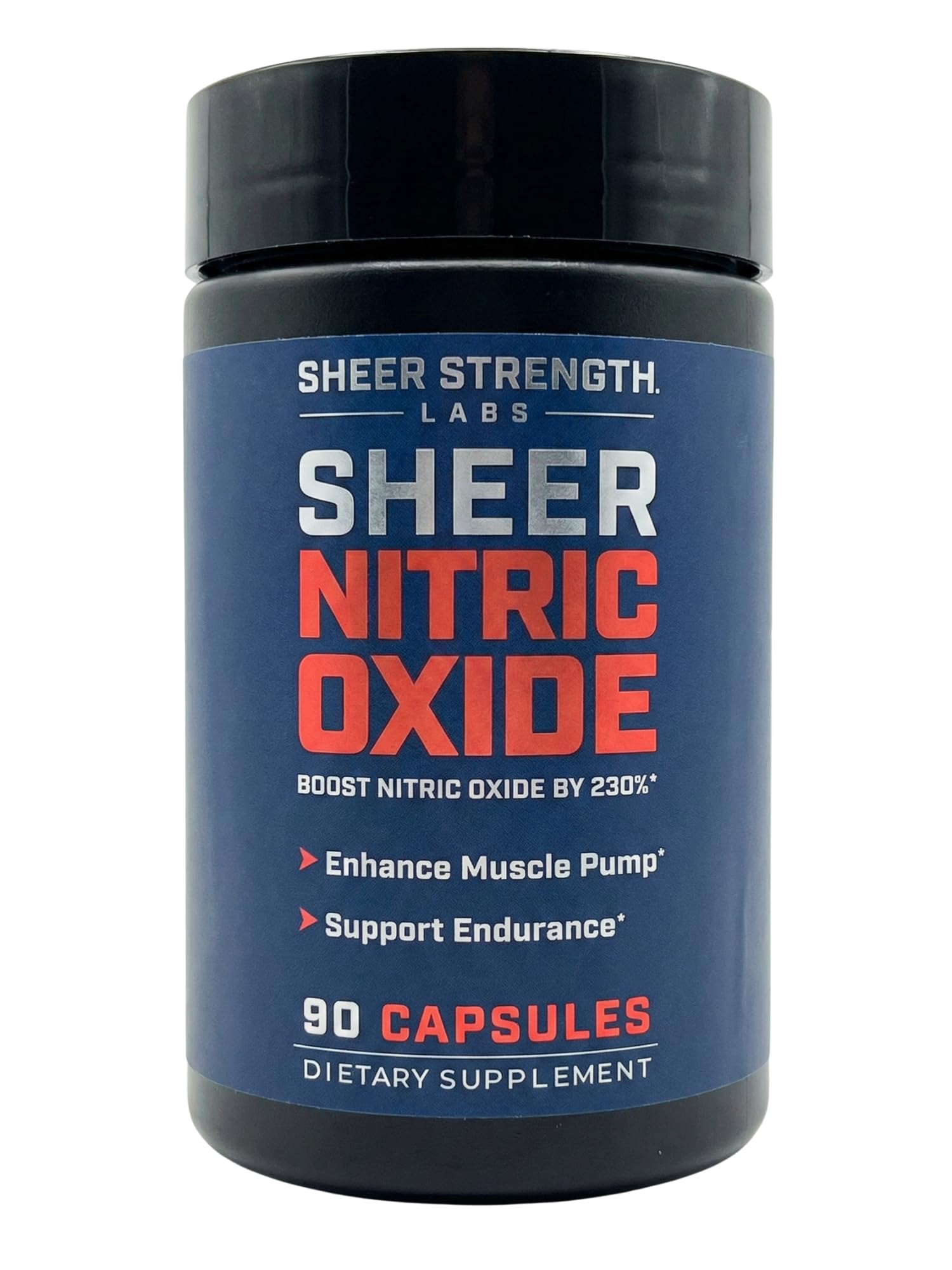 Sheer Strength Labs Nitric Oxide Supplement for Men - Clinically Tested for Pumps & Blood Flow - 270% More Nitric Oxide - Nitrosigine Supplement, S7 & Beetroot - Made in USA - 90 Capsules Sheer Strength Labs uk supplements