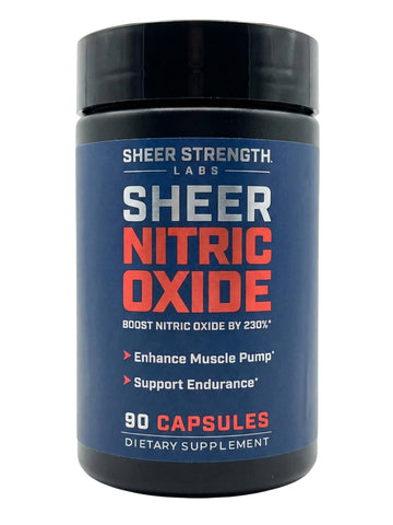 Sheer Strength Labs Nitric Oxide Supplement for Men - Clinically Tested for Pumps & Blood Flow - 270% More Nitric Oxide - Nitrosigine Supplement, S7 & Beetroot - Made in USA - 90 Capsules Sheer Strength Labs uk supplements