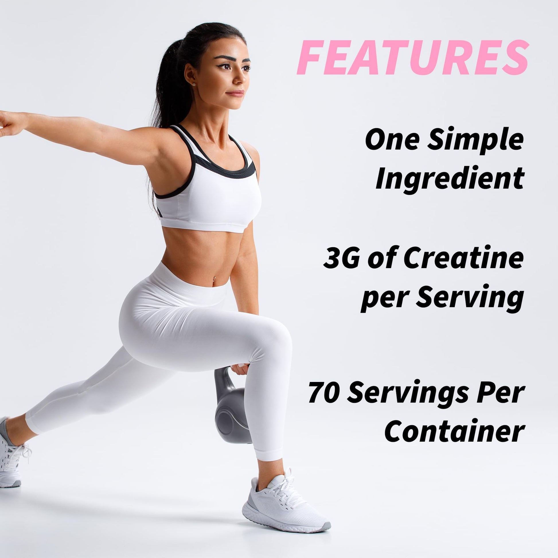Creatine Supplement for Women's Booty Gains - Unflavored Micronized Creatine Peach Pump uk supplements