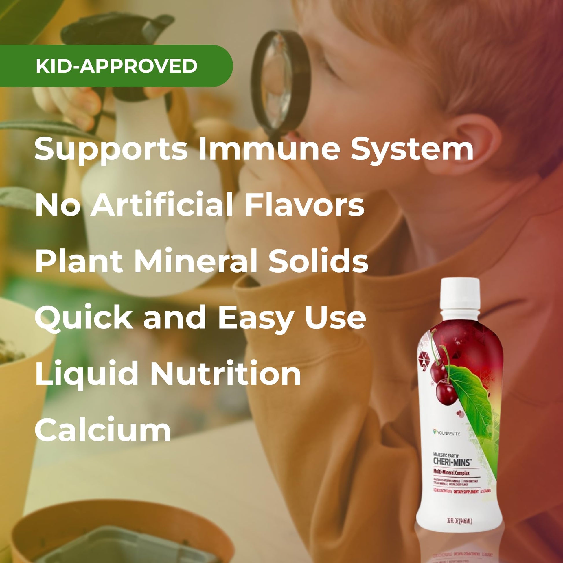 Youngevity Cheri-Mins™ Plant Derived Liquid Minerals - Great Tasting Formula - 77+ Natural Unaltered Trace Minerals - Colloidal Form Humic Shale (32 Fl Oz) Youngevity uk supplements