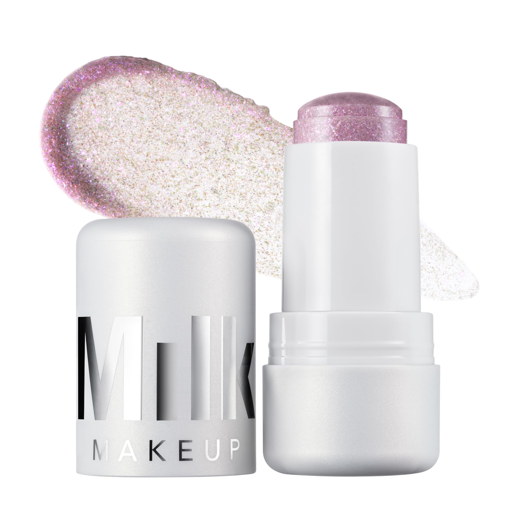 Milk Makeup Cooling Water Jelly Shimmer – Buildable Face + Body Highlighter Stick for Sheer Shimmery Glow – Long-Lasting, Hydrating, Glitter Free Formula – Boba (Violet Blue), 0.17oz Milk Makeup uk supplements