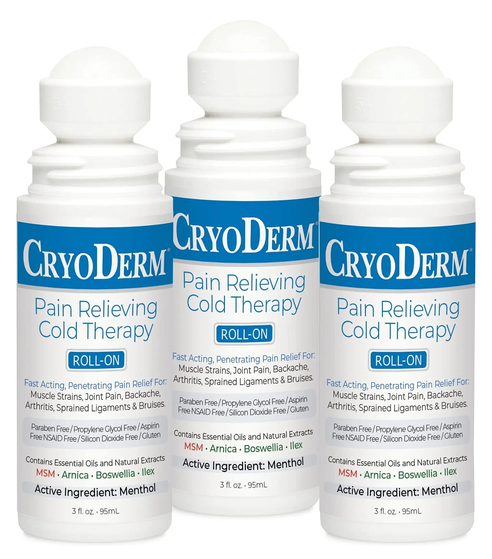 Cryoderm Roll-On 3-Pack, 3 Fl Oz (Pack of 3) CryoDerm uk supplements
