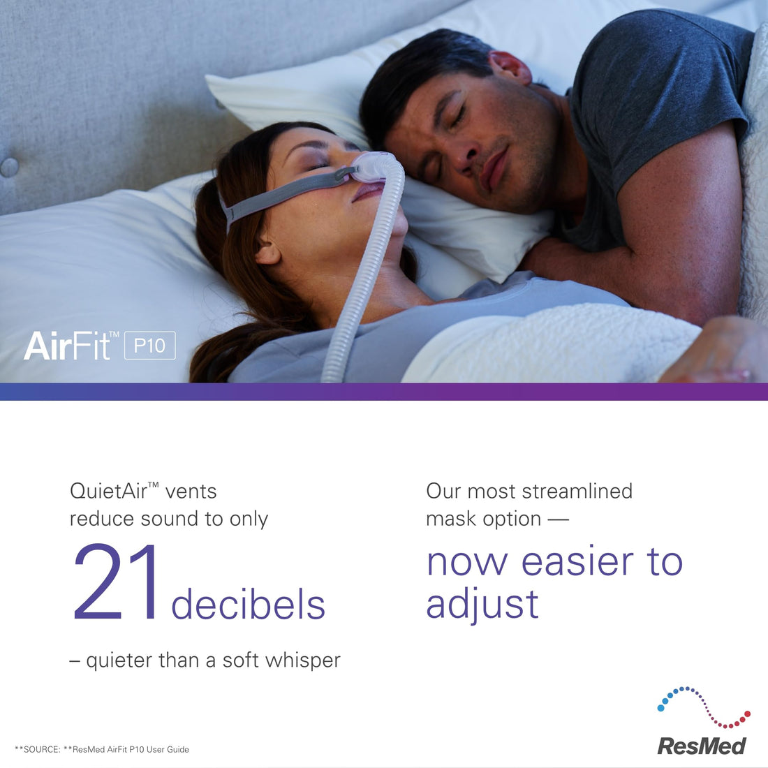 ResMed AirFit P10 Nasal Pillow Replacement Cushion - Medium ResMed uk supplements