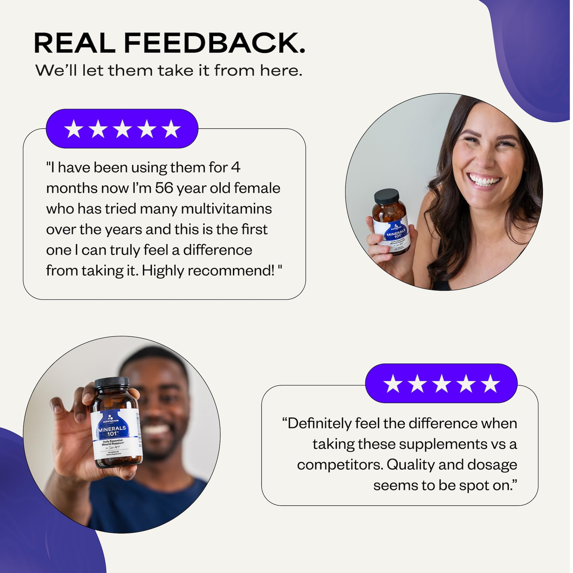Suppgrade Labs Minerals 101 by Dave Asprey | Daily Essential Mineral Support | Trace Mineral Supplement with Calcium, Magnesium Malate, Chromium, Zinc, Copper, Potassium | 30 Day Supply Suppgrade Labs uk supplements