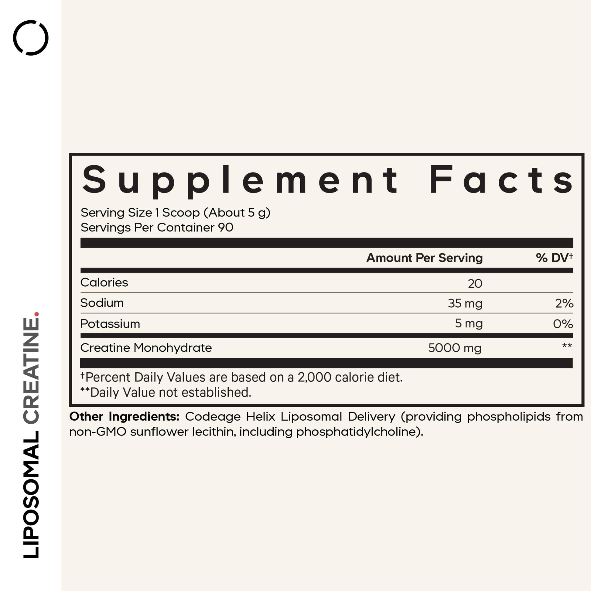Codeage Liposomal Creatine Powder Supplement - 3-Month Supply - 5000mg Creatine Monohydrate Pre Workout & Post Workouts - Unflavored Creatine, Pure Creatine Powder, Creatinine for Sports - 90 Servings Codeage uk supplements