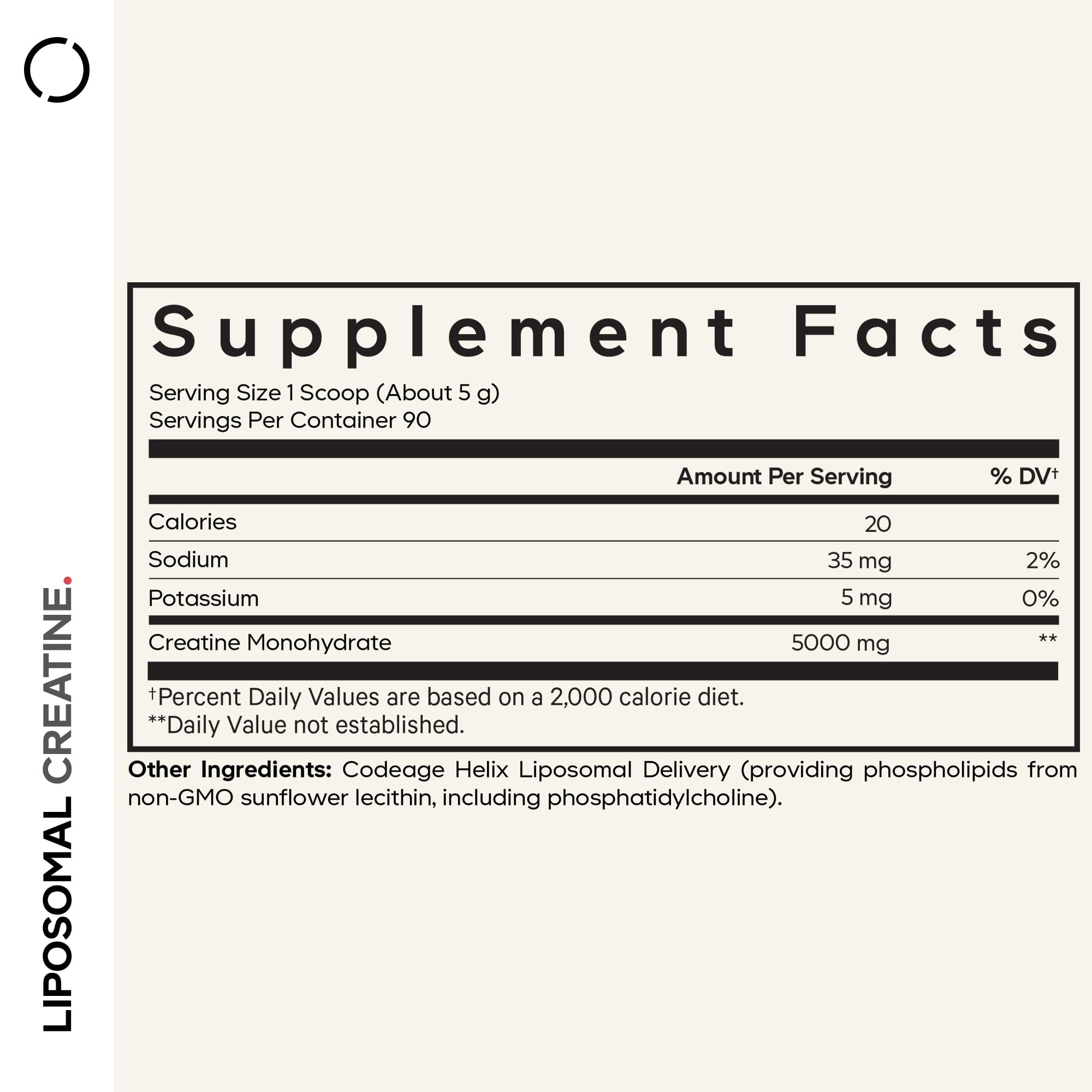 Codeage Liposomal Creatine Powder Supplement - 3-Month Supply - 5000mg Creatine Monohydrate Pre Workout & Post Workouts - Unflavored Creatine, Pure Creatine Powder, Creatinine for Sports - 90 Servings Codeage uk supplements