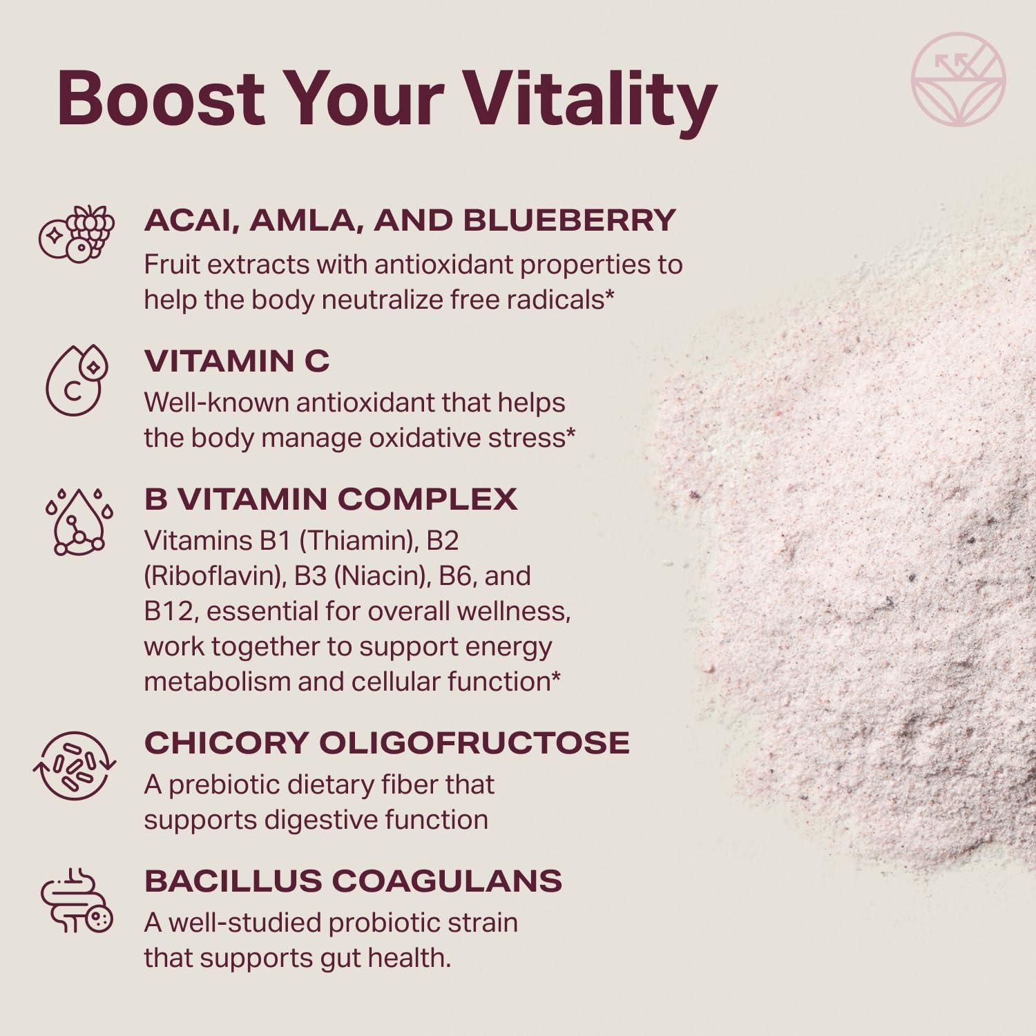 Proper, The Purples Nutrient-Dense Superfood Powder - Antioxidant Supplement and Cellular Support – Acai, Amla, Blueberry, Vitamin C, B Vitamins & More - Enhanced with Prebiotic Fiber & Probiotics Proper uk supplements