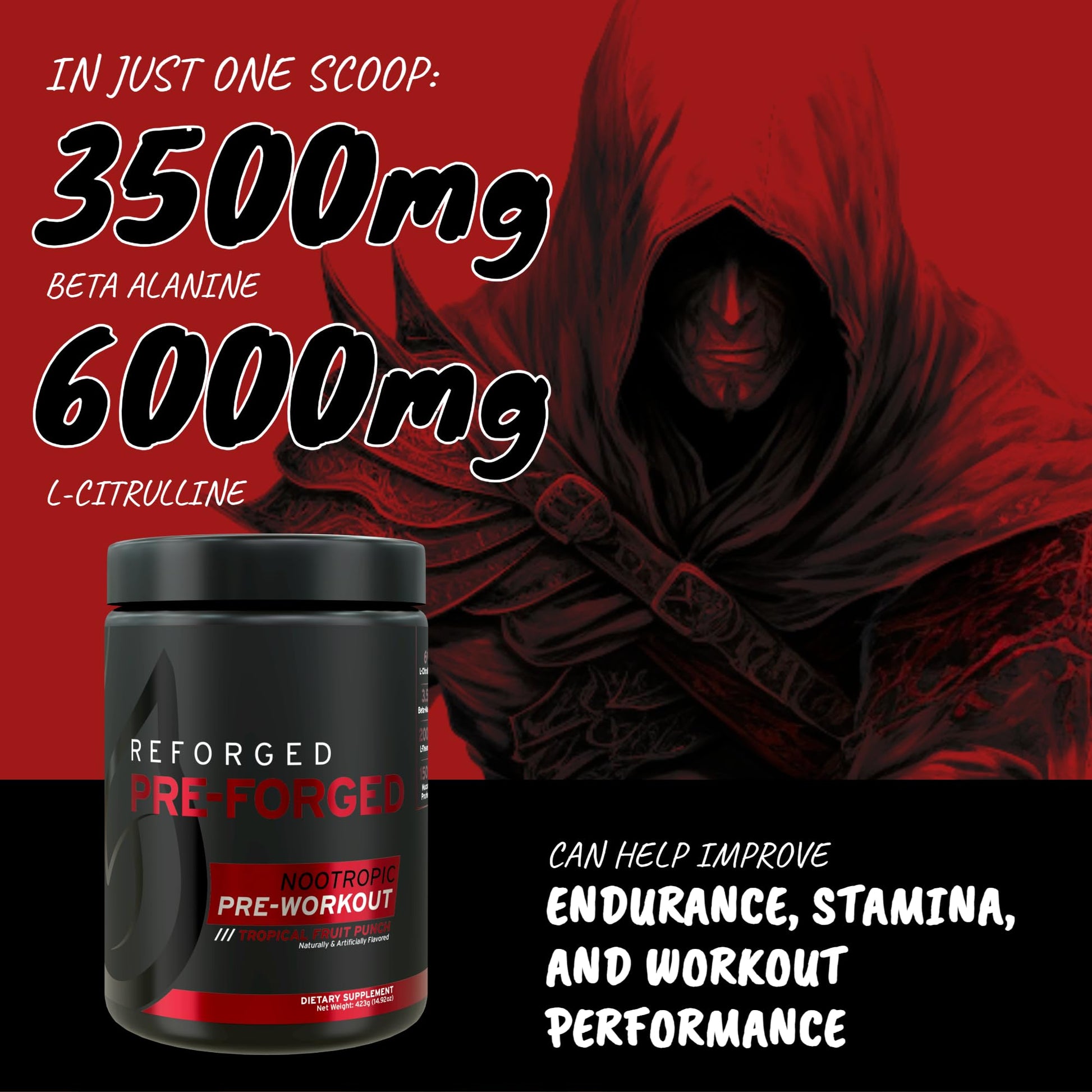 Reforged Pre-Forged L Theanine Pre Workout Powder Drink | Nootropic Nitric Oxide Energy Reforged uk supplements