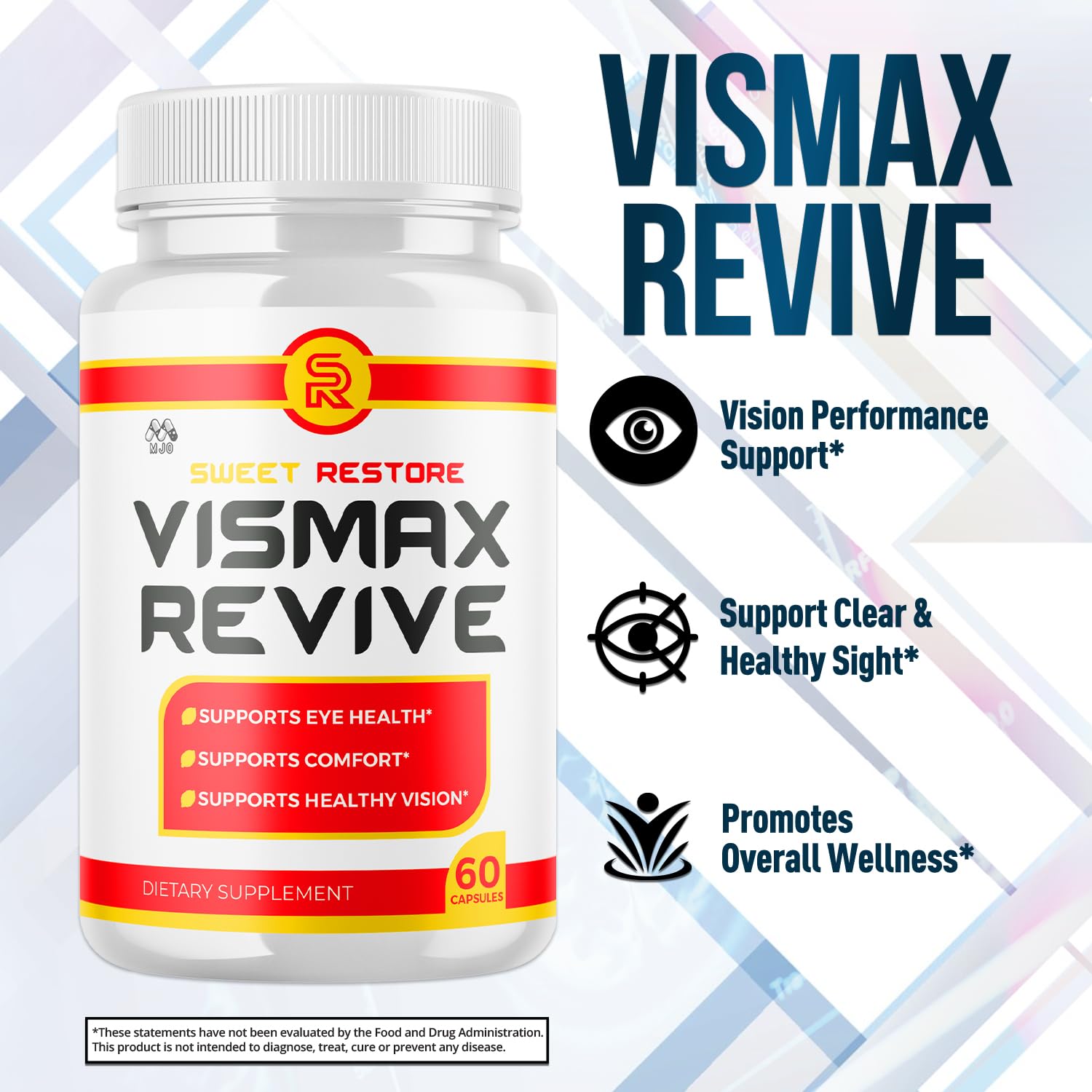 (2 Pack)Vismax Revive Capsules, Official VismaxRevive Vision Support Supplement with All Natural Ingredients, Advanced Eye Health Formula & Vision Vitamin Supporting Wellness Naturally (120 Capsules) MJO uk supplements