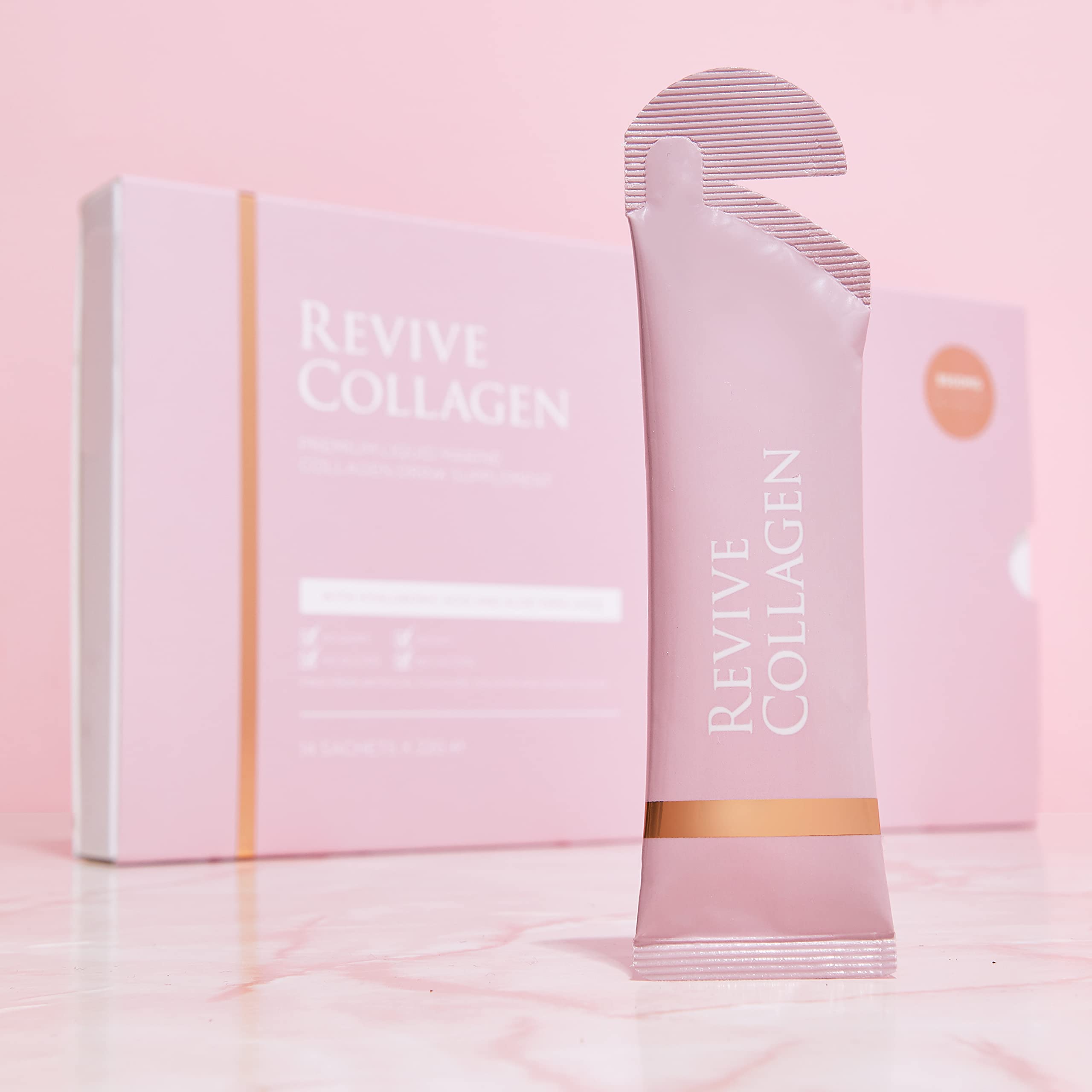 Revive Collagen Premium 8,500mg Hydrolysed Marine Collagen Drink with Added Hyaluronic Acid & Aloe Vera Revive Collagen uk supplements