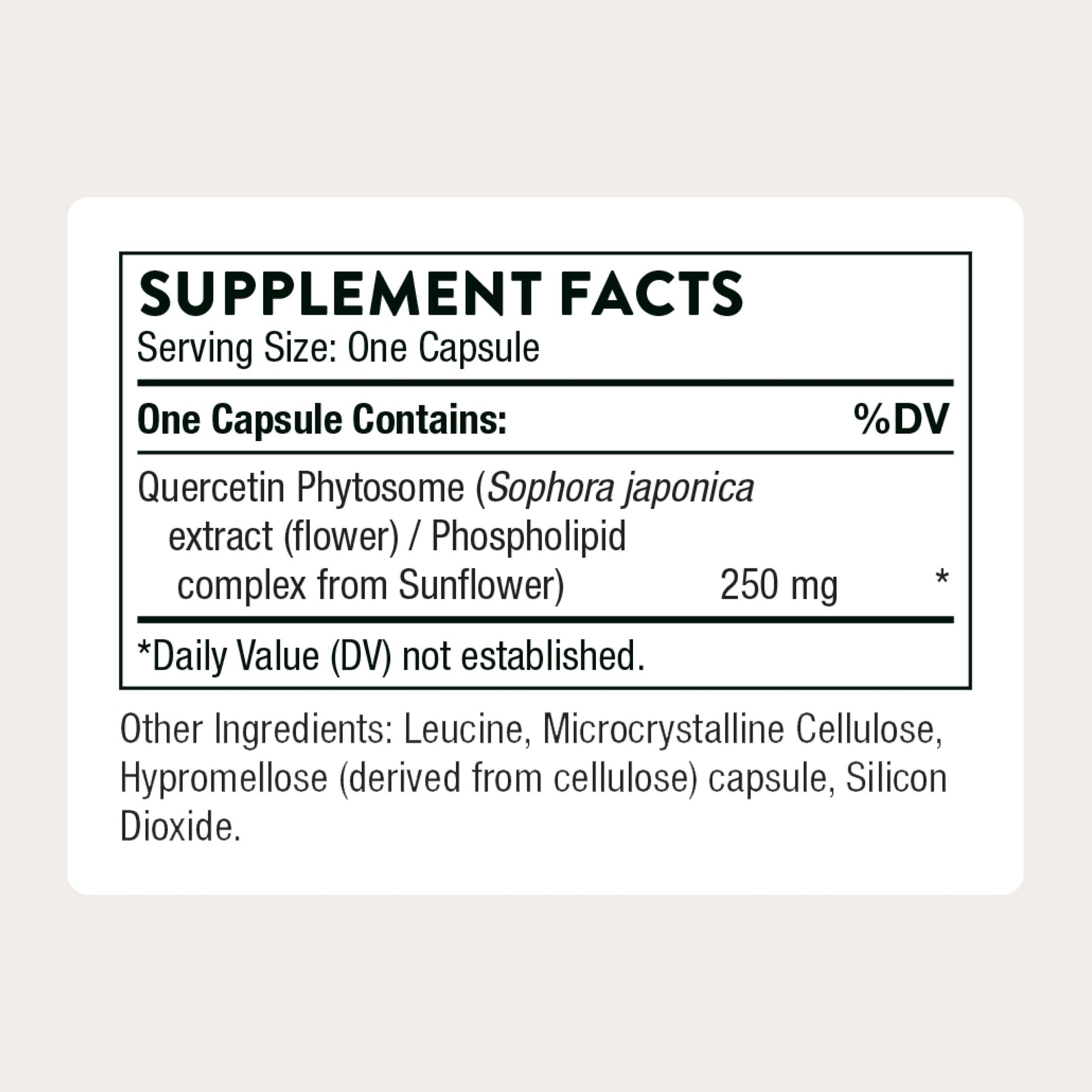 THORNE - Quercetin Phytosome - Exclusive Phytosome Complex for Immune Health, Respiratory Support & Seasonal Allergy Relief* - 60 Servings THORNE uk supplements