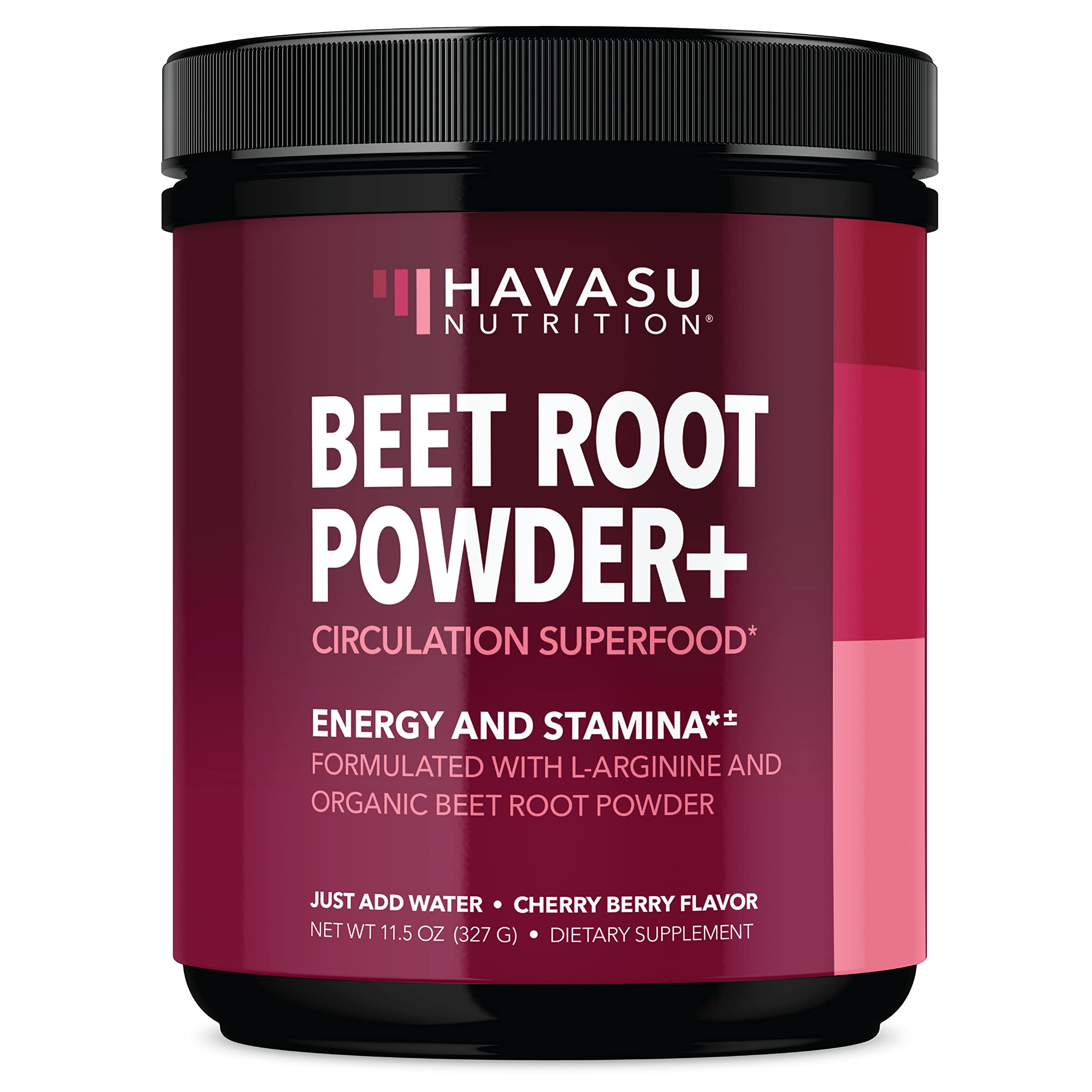 Organic Beet Root Powder with BCAA and L-Arginine for Energy and Stamina Support HAVASU NUTRITION uk supplements
