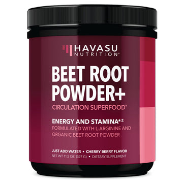 Organic Beet Root Powder with BCAA and L-Arginine for Energy and Stamina Support HAVASU NUTRITION uk supplements