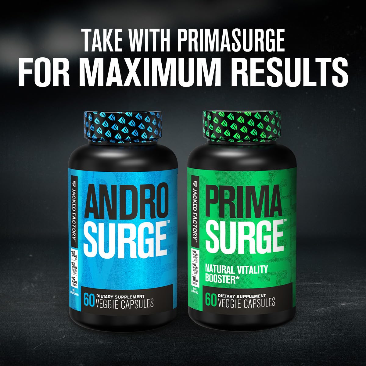 Jacked Factory Androsurge Estrogen Blocker for Men - Natural Testosterone Booster for Men & Estrogen Metabolizer with Tongkat Ali, DIM, Long Jack & More Jacked Factory uk supplements