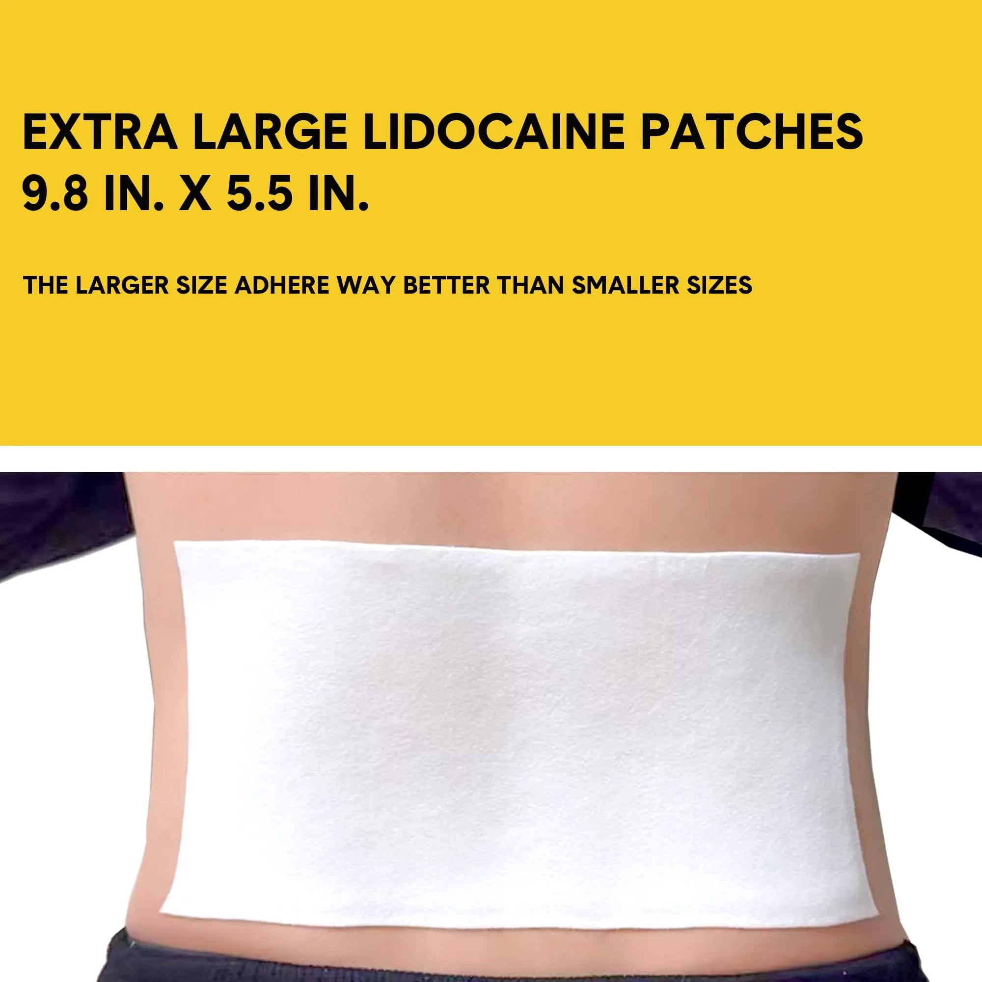 CARELAND 4% Extra Large Lidocaine Patches Maximum Strength Pain Relief Patch XL for Back & Shoulder,Back Pain Relief Products Patches & Flexible Fabric Numbs Away Pain, 6 Ct. CARELAND uk supplements