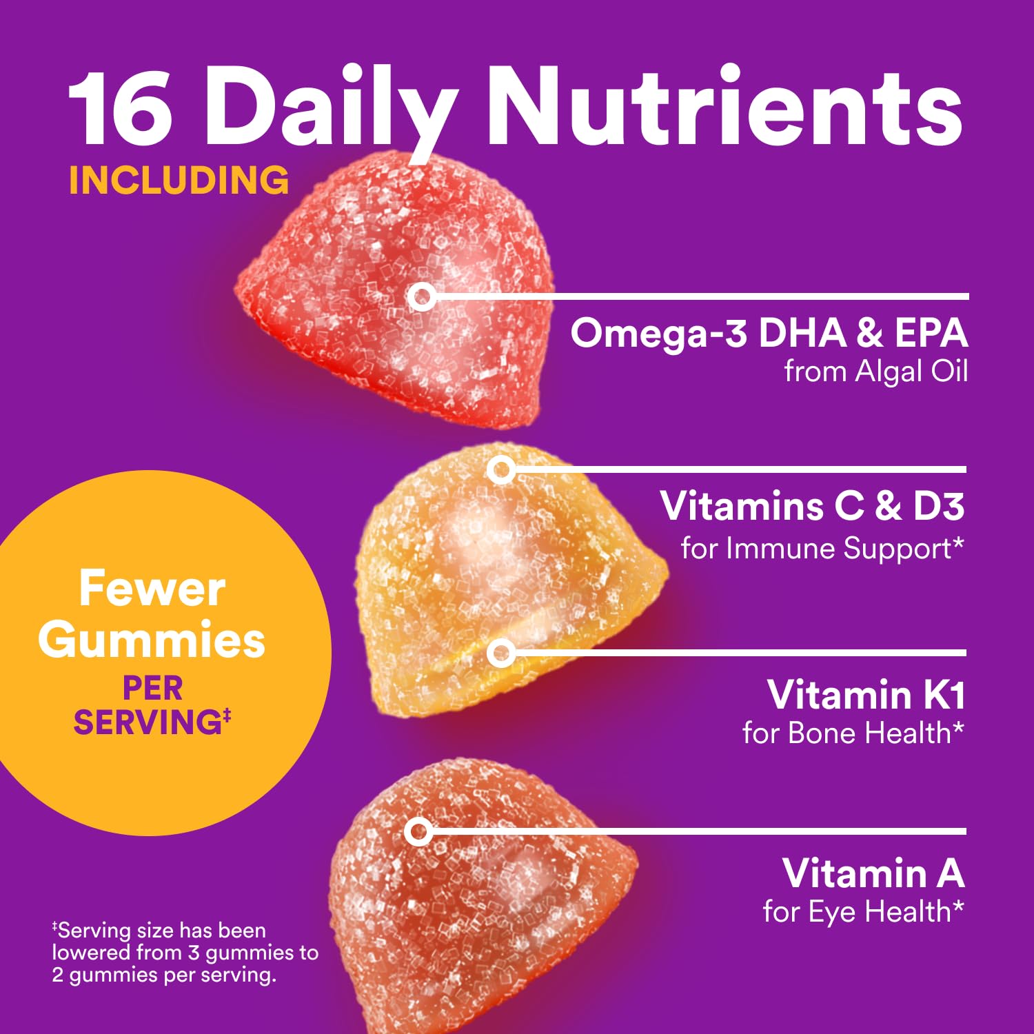 SmartyPants Toddler Multivitamin Gummies - Improved Formula: Omega 3 (DHA/EPA), Vitamins D3, C, Vitamin B12, B6, A, K & Zinc SmartyPants uk supplements