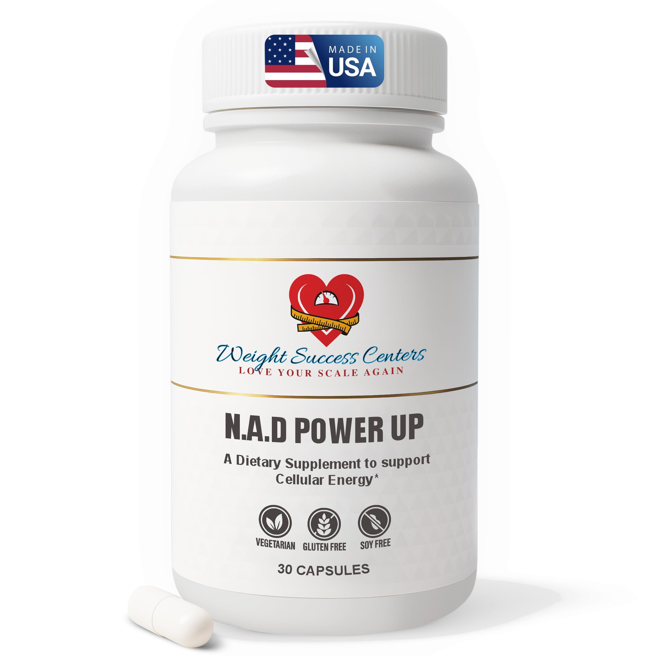 Weight Success Centers NAD+ Power Up Liposomal NAD+ Supplement – High Potency for Cellular Energy & Healthy Aging – Vegan, Gluten-Free, Non-GMO – for Men & Women – 30-Day Supply Weight Success Centers uk supplements