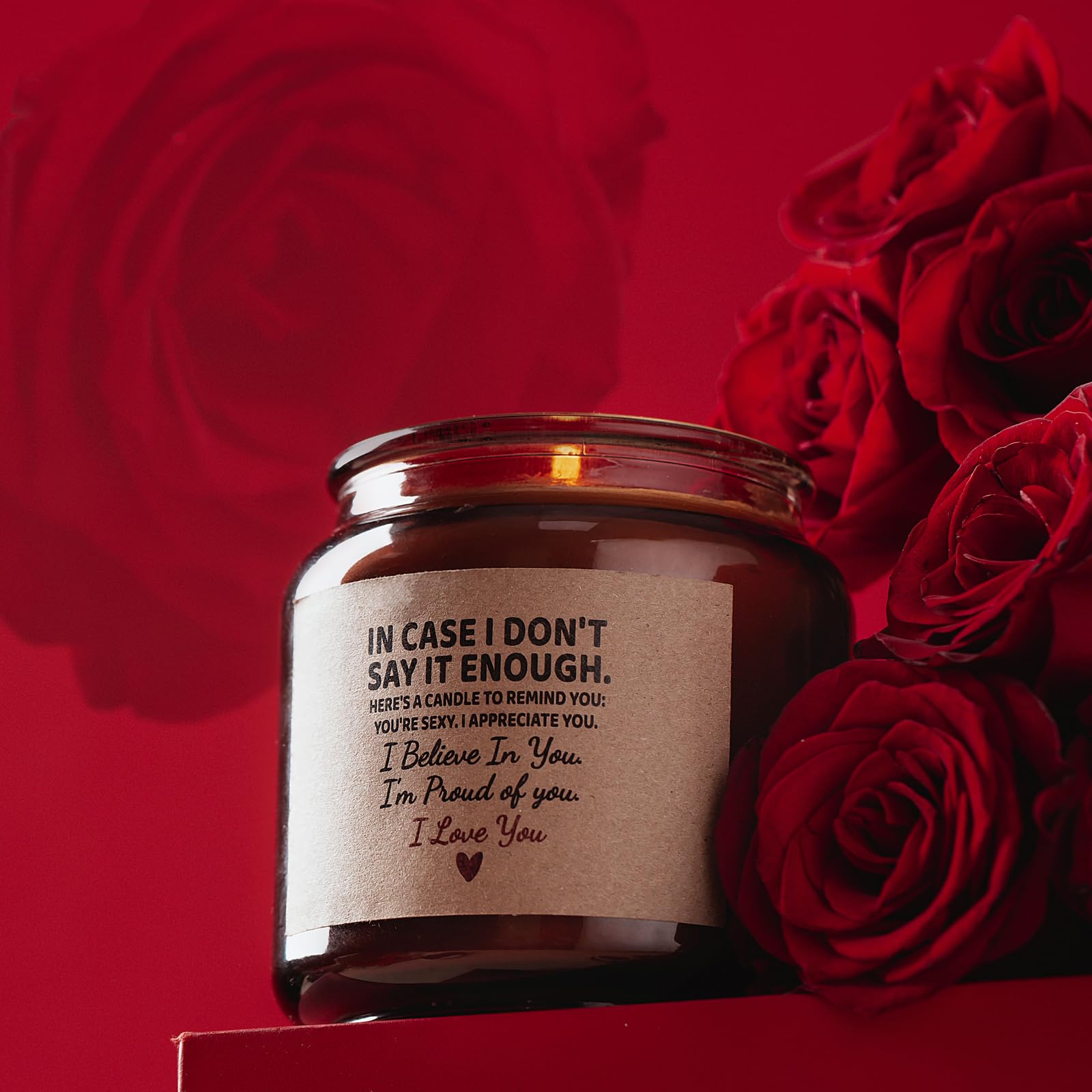 Candle Amber Moss Scented, Valentines Day Gifts for Her Girlfriend Wife, Romantic Anniversary YINUO LIGHT uk supplements
