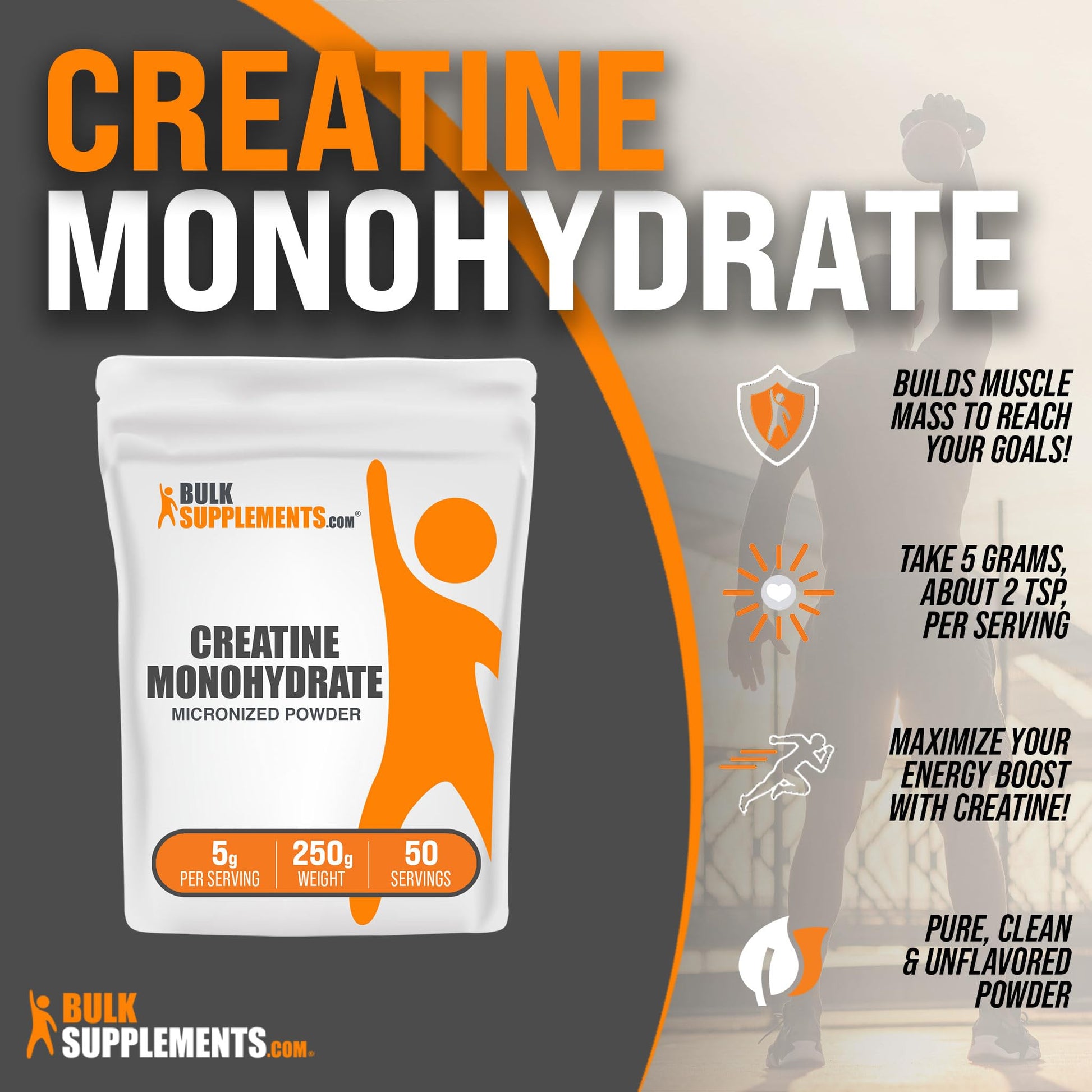 BULKSUPPLEMENTS.COM Creatine Monohydrate Powder - Micronized Creatine BULKSUPPLEMENTS.COM uk supplements