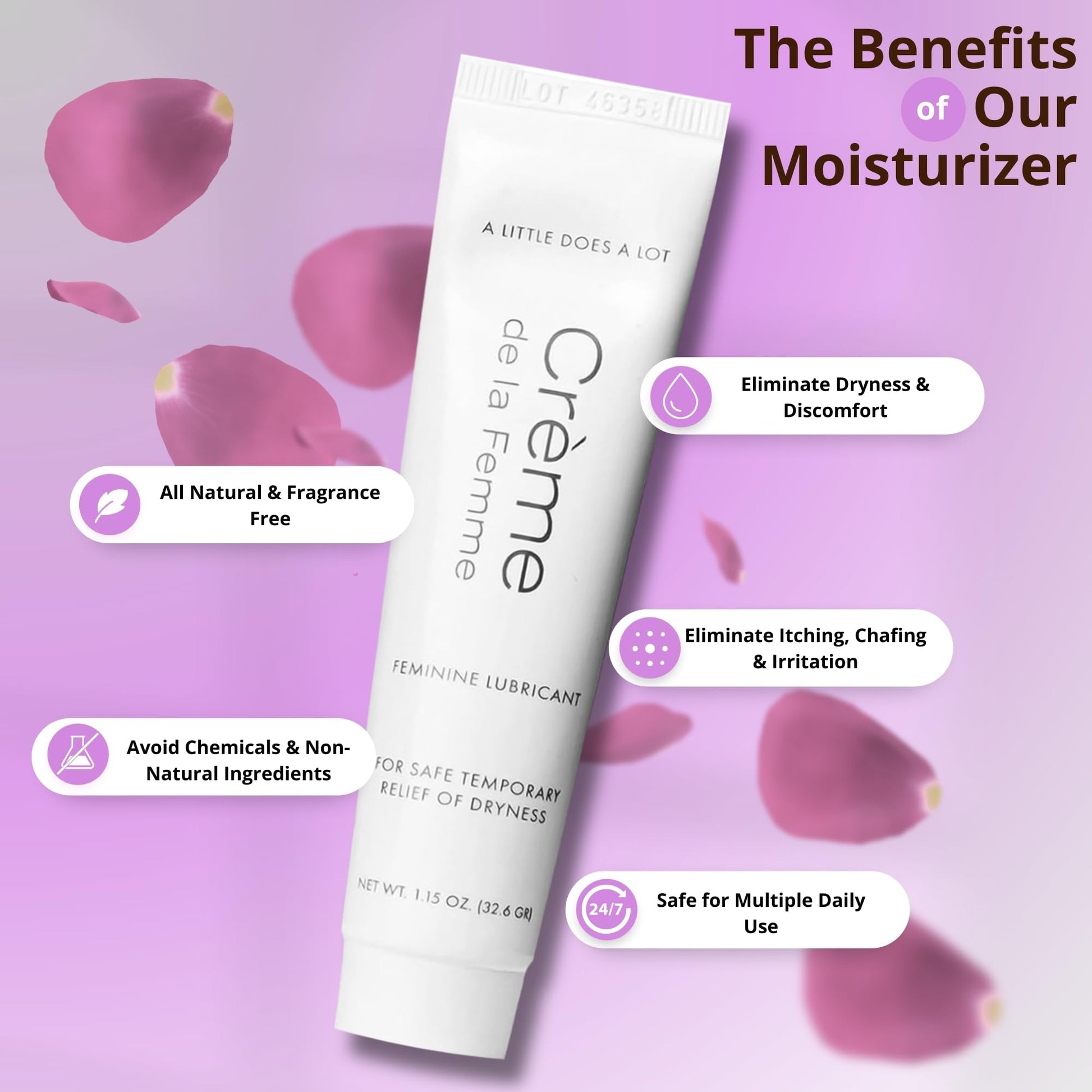 Crème De La Femme Daily Vaginal Moisturizing Cream for Long-Lasting Relief from Feminine Dryness Creme de la Femme uk supplements