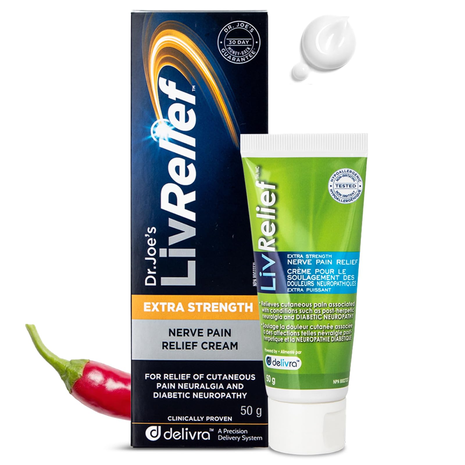 LivRelief Nerve Pain Relief Extra Strength - 50g LivRelief uk supplements