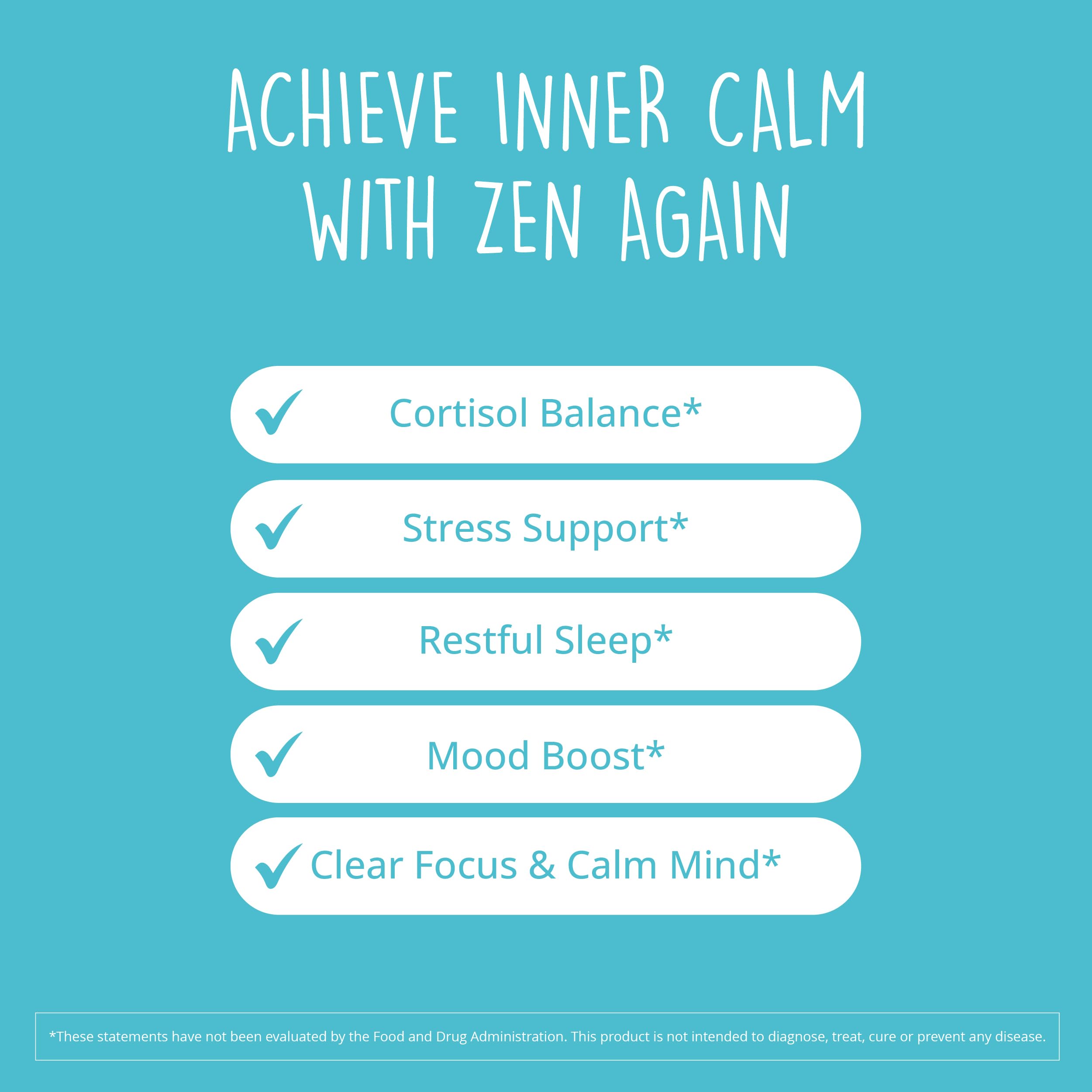 Zen Again Cortisol Manager with Ashwagandha KSM-66® | Cortisol Supplements for Women | 11-in-1 Complex | Natural Stress Support Supplement with L-Theanine, Rhodiola & Magnesium | Vegan, 60 Ct Happy Healthy Hippie uk supplements