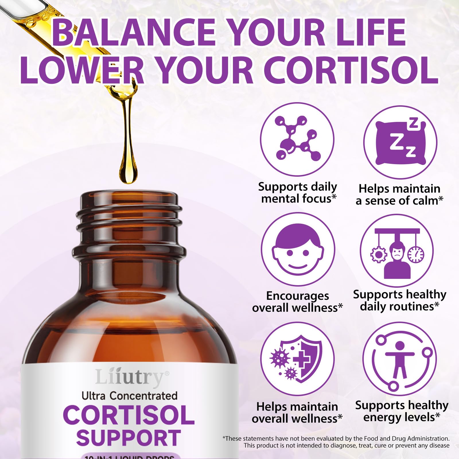 Cortisol Supplements for Women & Men, Cortisol Reducer 10 In 1 Cortisol Detox Liquid Drops with Magnesium, Ashwagandha, L-Theanine Liquid Drops, Hormone Balanced,Promotes Mood & Mental Clarity 2 Fl.Oz QZFICNJY uk supplements
