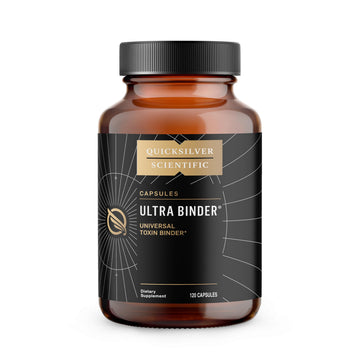 Quicksilver Scientific Ultra Binder - Multi Toxin Binder with Bentonite Clay Powder, Zeolite Detox & Charcoal - Supplement for Gut Support & The Body's Toxin Removal Process (120 Capsules) Quicksilver Scientific uk supplements
