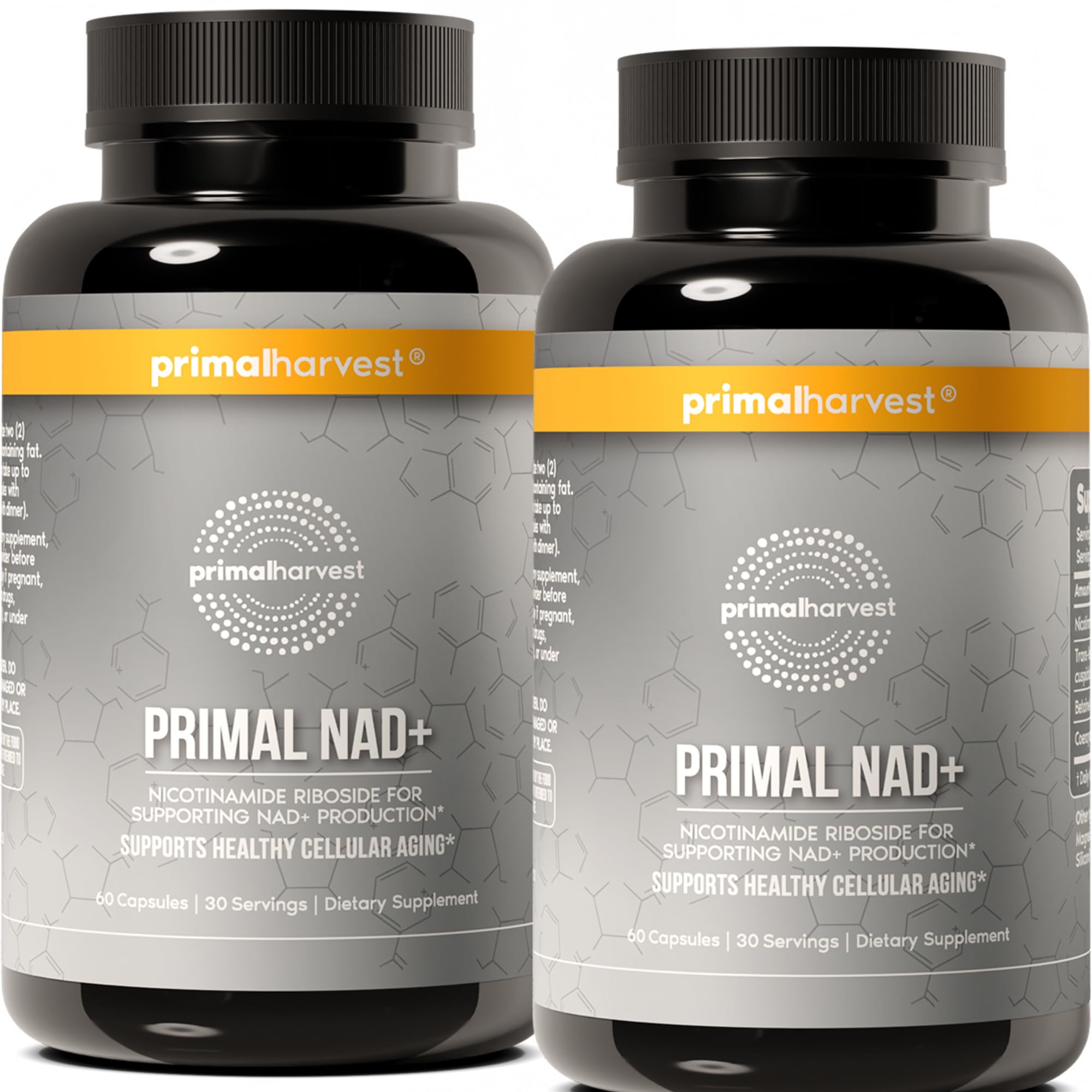 Primal Harvest NAD+ Supplement: Nicotinamide Riboside, Trans-Resveratrol, Betaine, CoQ10, NAD Supplements for Cellular Health, Energy, and Mitochondrial Support Primal Harvest uk supplements