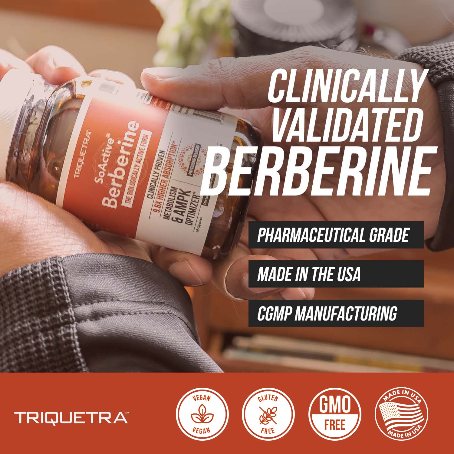 SoActive Berberine 550mg: 9.6X Higher Absorption, Clinically Proven Most Effective Triquetra Health uk supplements