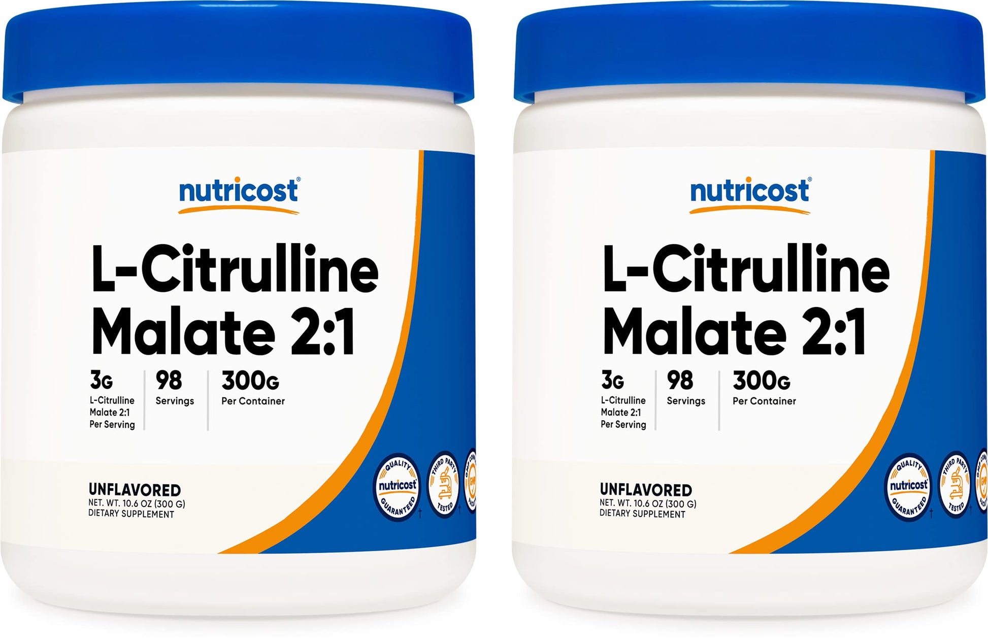 Nutricost L-Citrulline Malate 300G (2 Pack) - Pure L-Citrulline Powder, 3000mg Per Serving Nutricost uk supplements