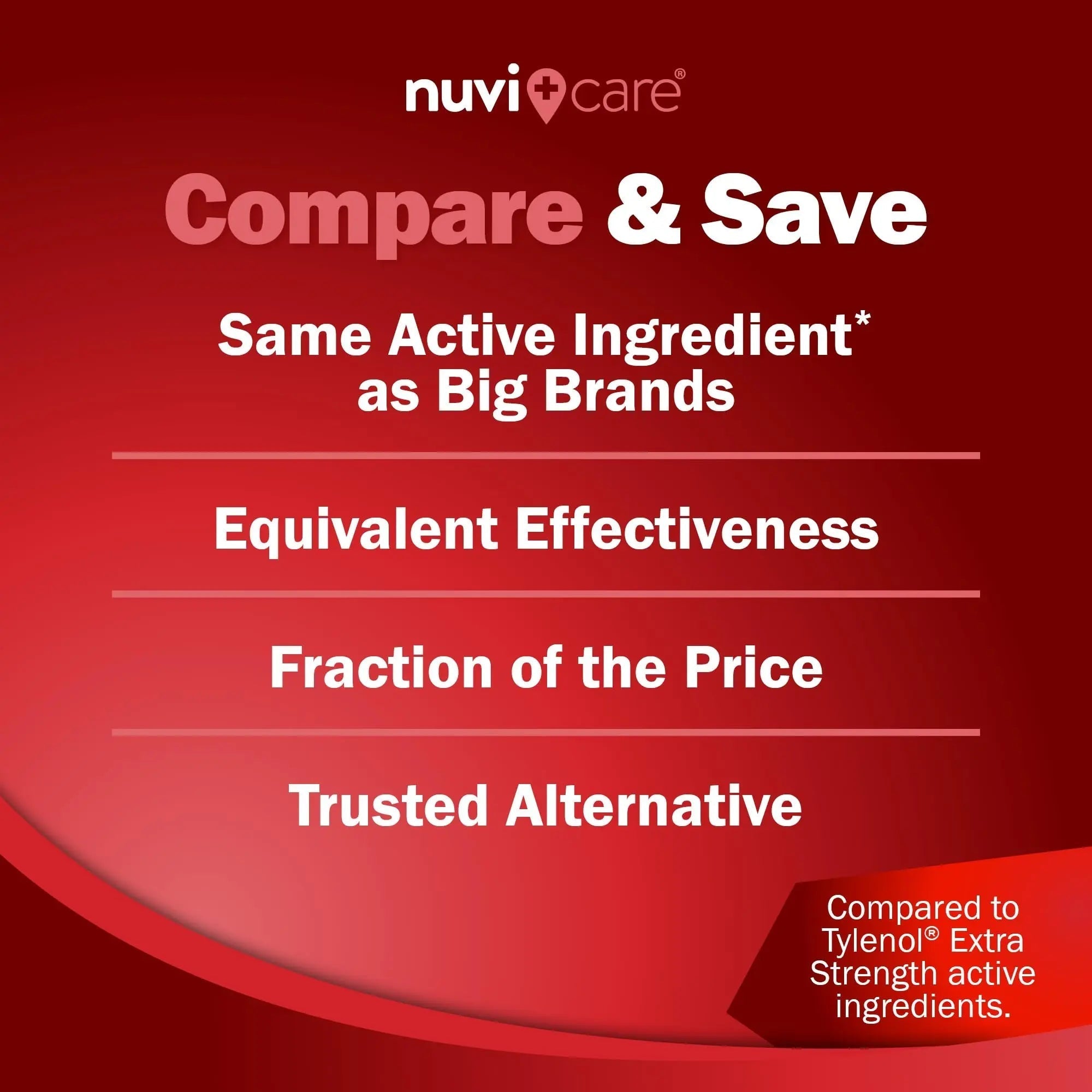 NUVICARE Acetaminophen 500mg Extra Strength Pain Relief - Compare to Tylenol Extra Strength Pain Reliever & Fever Reducer - 500mg Tablets for Adults for Headaches (100 Caplets) NUVICARE uk supplements