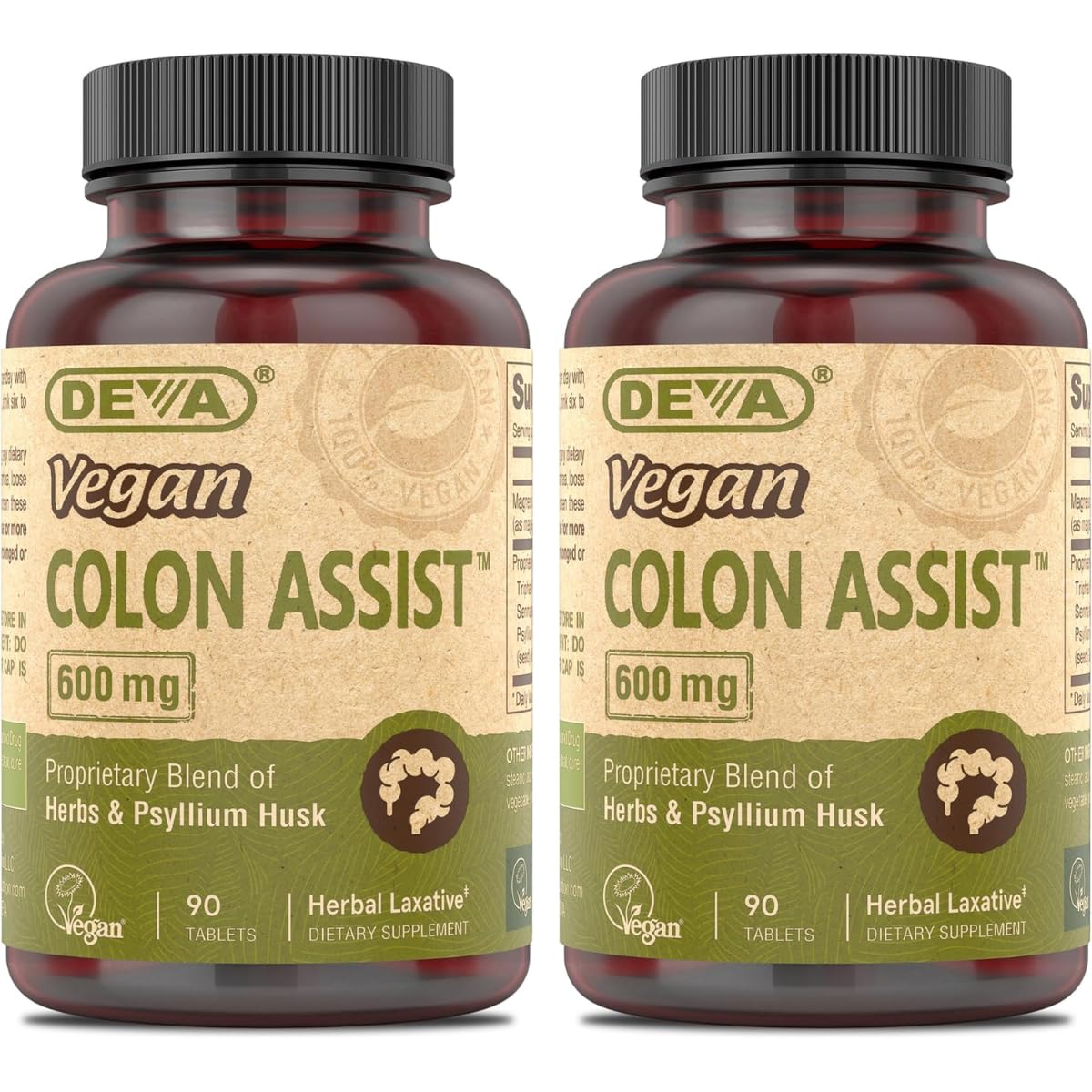 DEVA Vegan Colon Assist 90 Tabs (Pack of 2) DEVA uk supplements