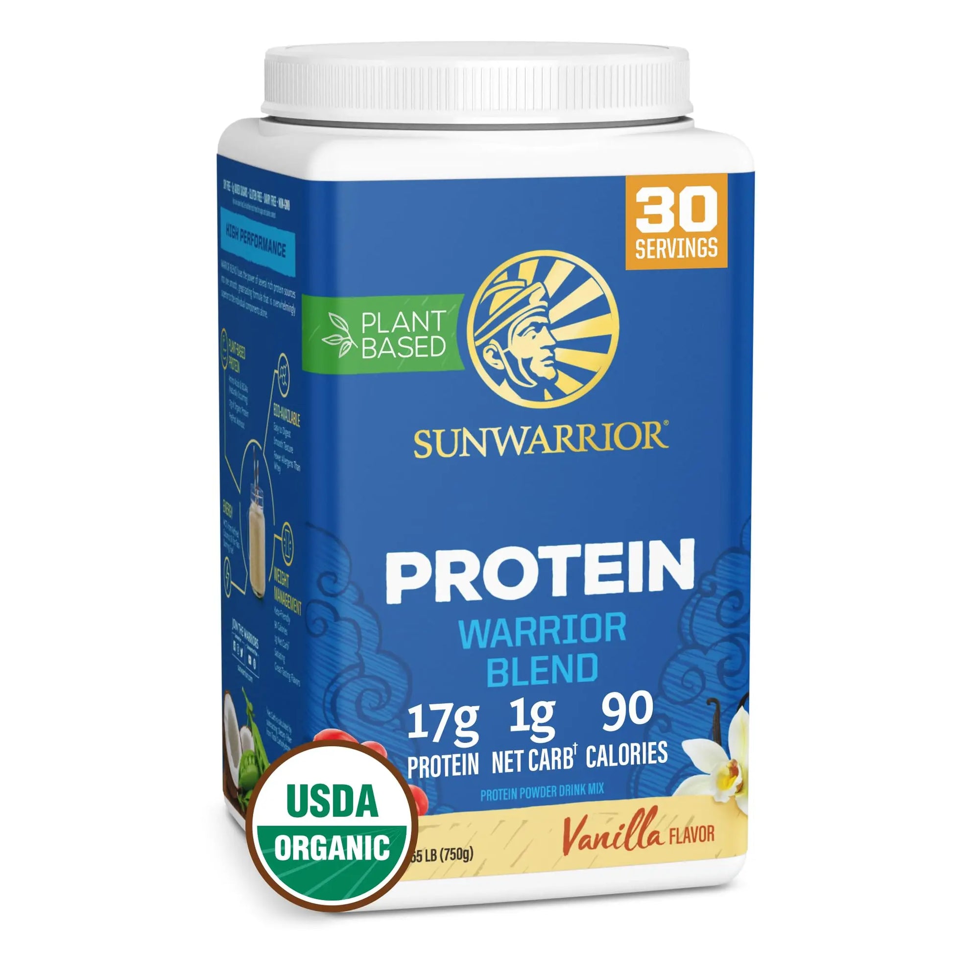 Sunwarrior Vegan Protein Powder Organic Plant-Based Protein | BCAA Amino Acids Hemp Seed Plant Protein | Soy Free Dairy Free Gluten Free Synthetic Free Non-GMO Sunwarrior uk supplements