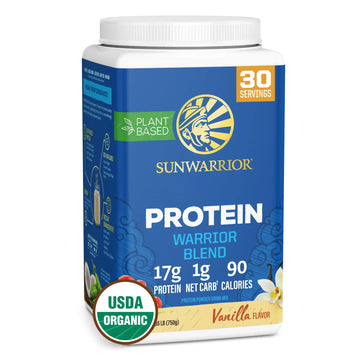 Sunwarrior Vegan Protein Powder Organic Plant-Based Protein | BCAA Amino Acids Hemp Seed Plant Protein | Soy Free Dairy Free Gluten Free Synthetic Free Non-GMO Sunwarrior uk supplements