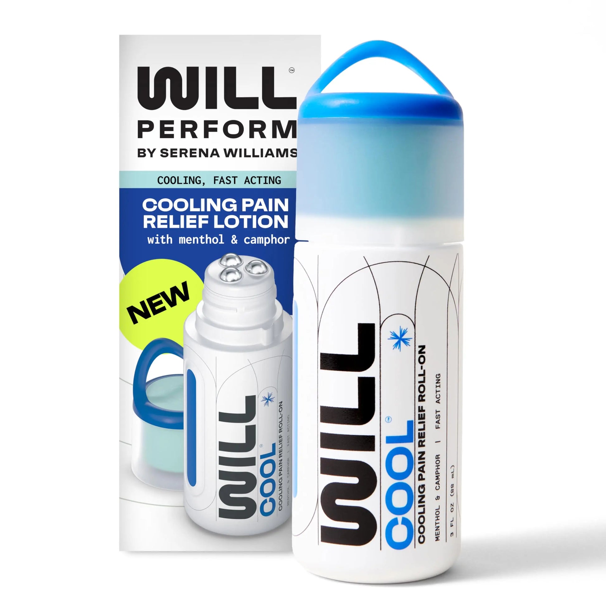WILL PERFORM Menthol & Camphor Cooling Pain Relief for Muscle Recovery I Stop Pain Fast with ICY Relief for Joint & Muscle Therapy I Ice Bath On-The-Go, 3oz| HSA FSA Eligible WILL PERFORM uk supplements