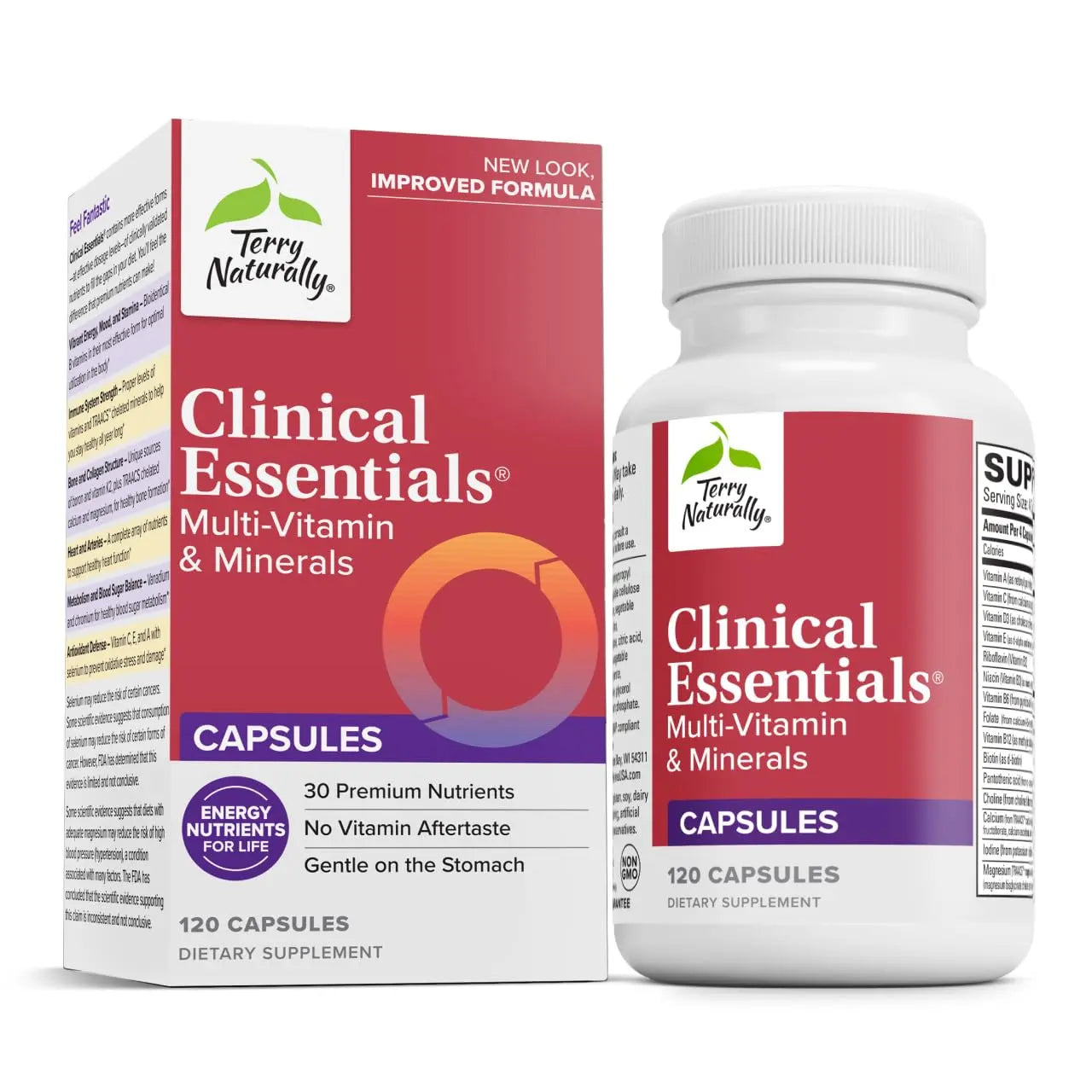 Terry Naturally Clinical Essentials - Supplement to Aid Bone, Cardiovascular & Immune Health - Supplement with Chelated Minerals Terry Naturally uk supplements