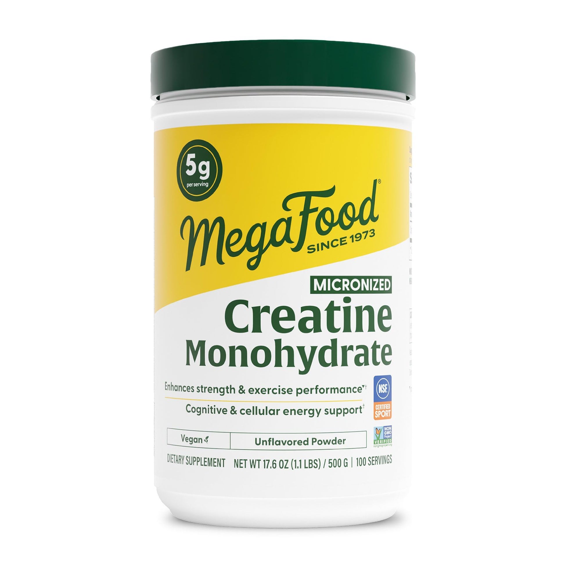 MegaFood Micronized Creatine Monohydrate Powder - Unflavored Post & Pre Workout Powder for Men & Women - Cognitive & Exercise Performance Support MegaFood uk supplements
